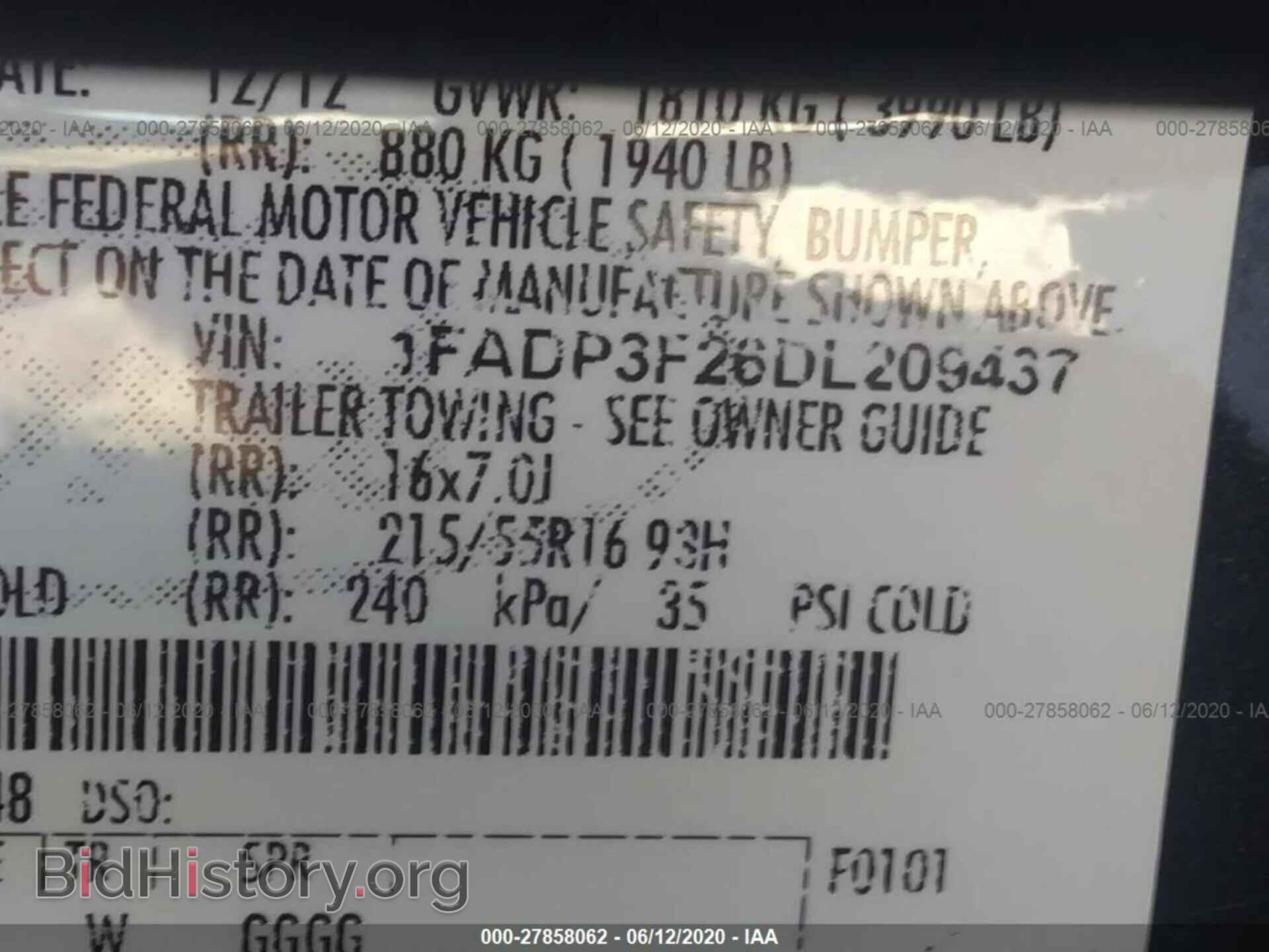 2013 FORD FOCUS - VIN: 1FADP3F26DL209437 - Фото 9