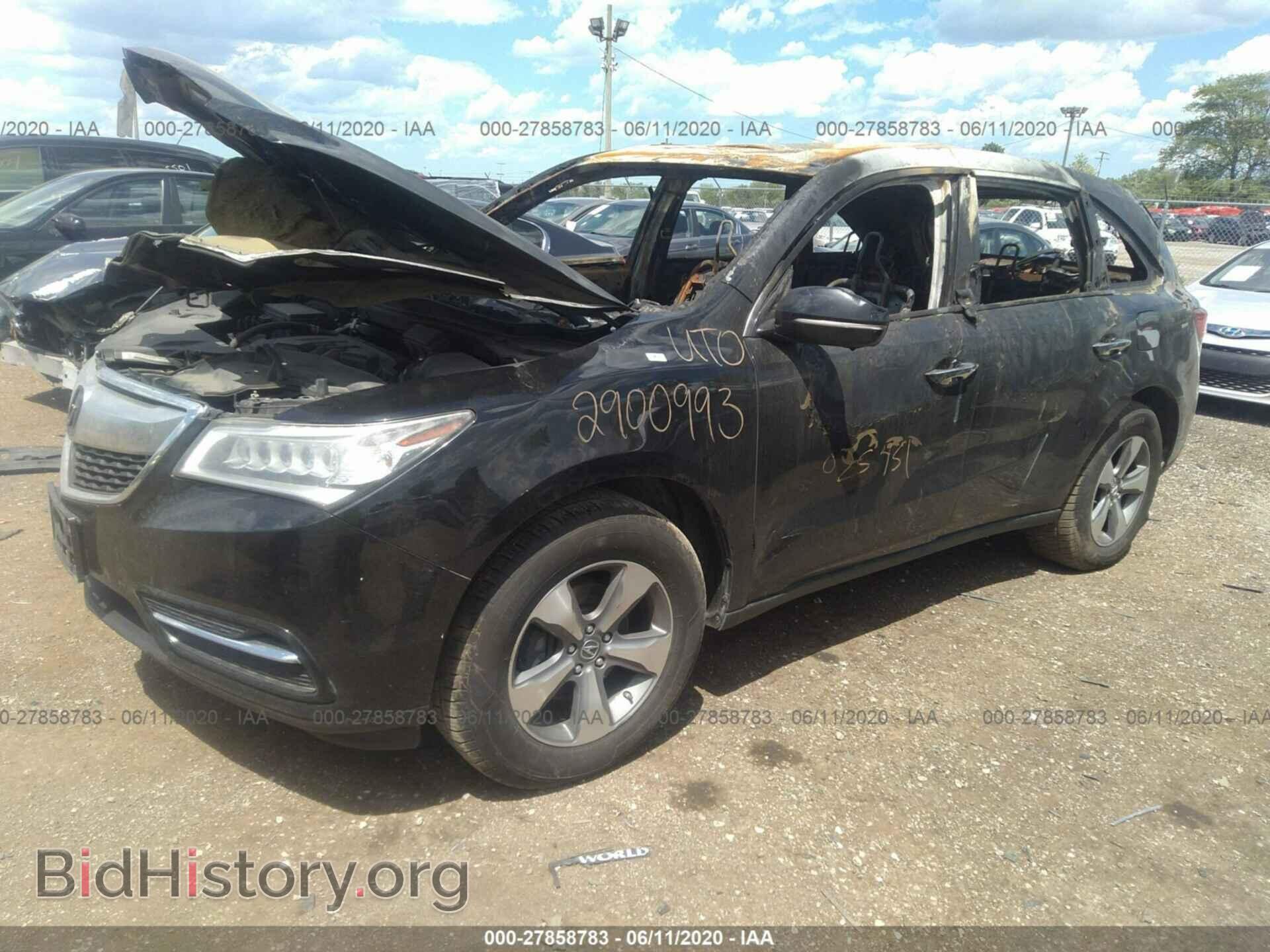 2015 ACURA MDX - VIN: 5FRYD4H27FB014300 - Фото 2