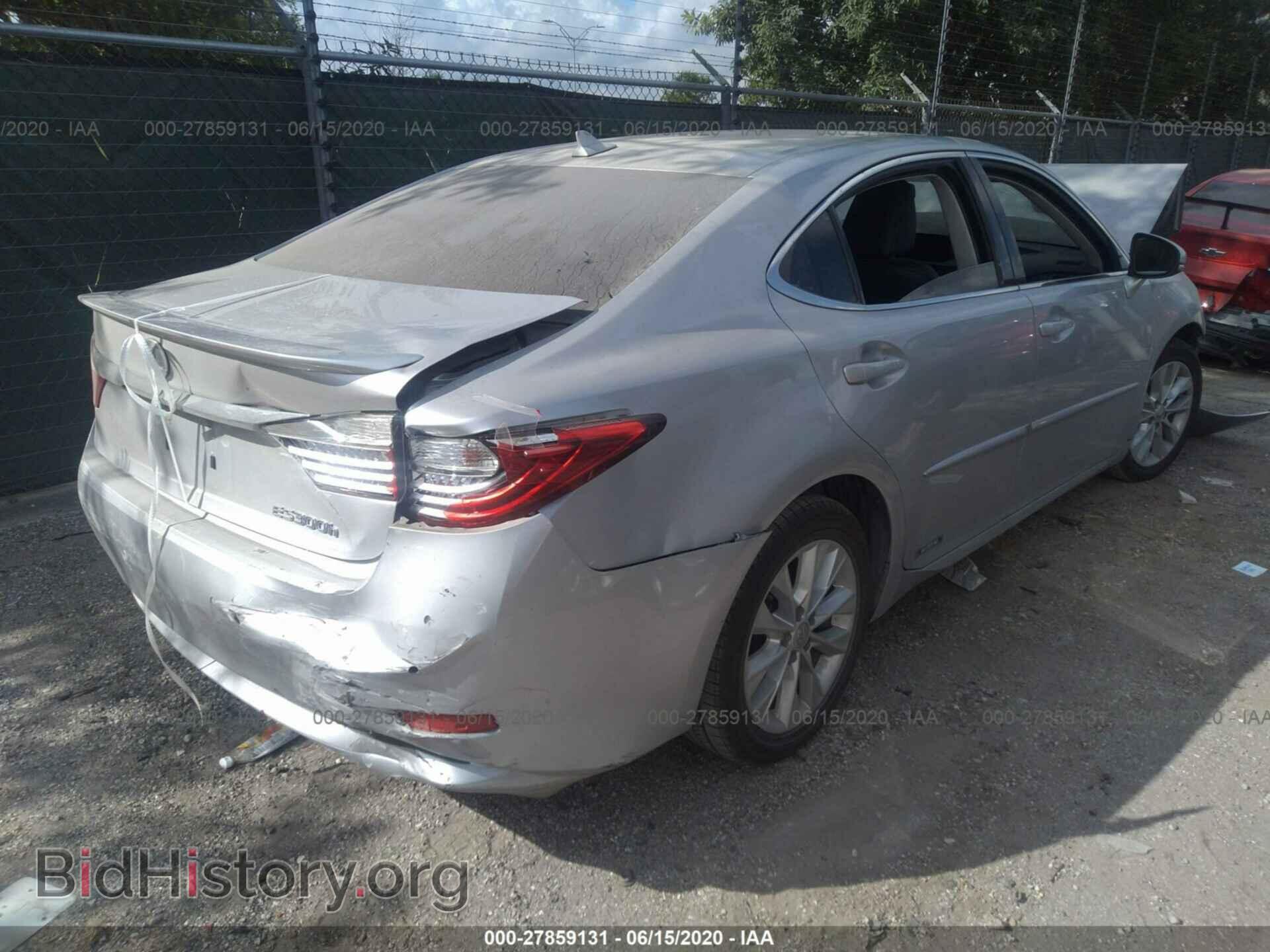 2014 LEXUS ES 300H - VIN: JTHBW1GG1E2068964 - Фото 4