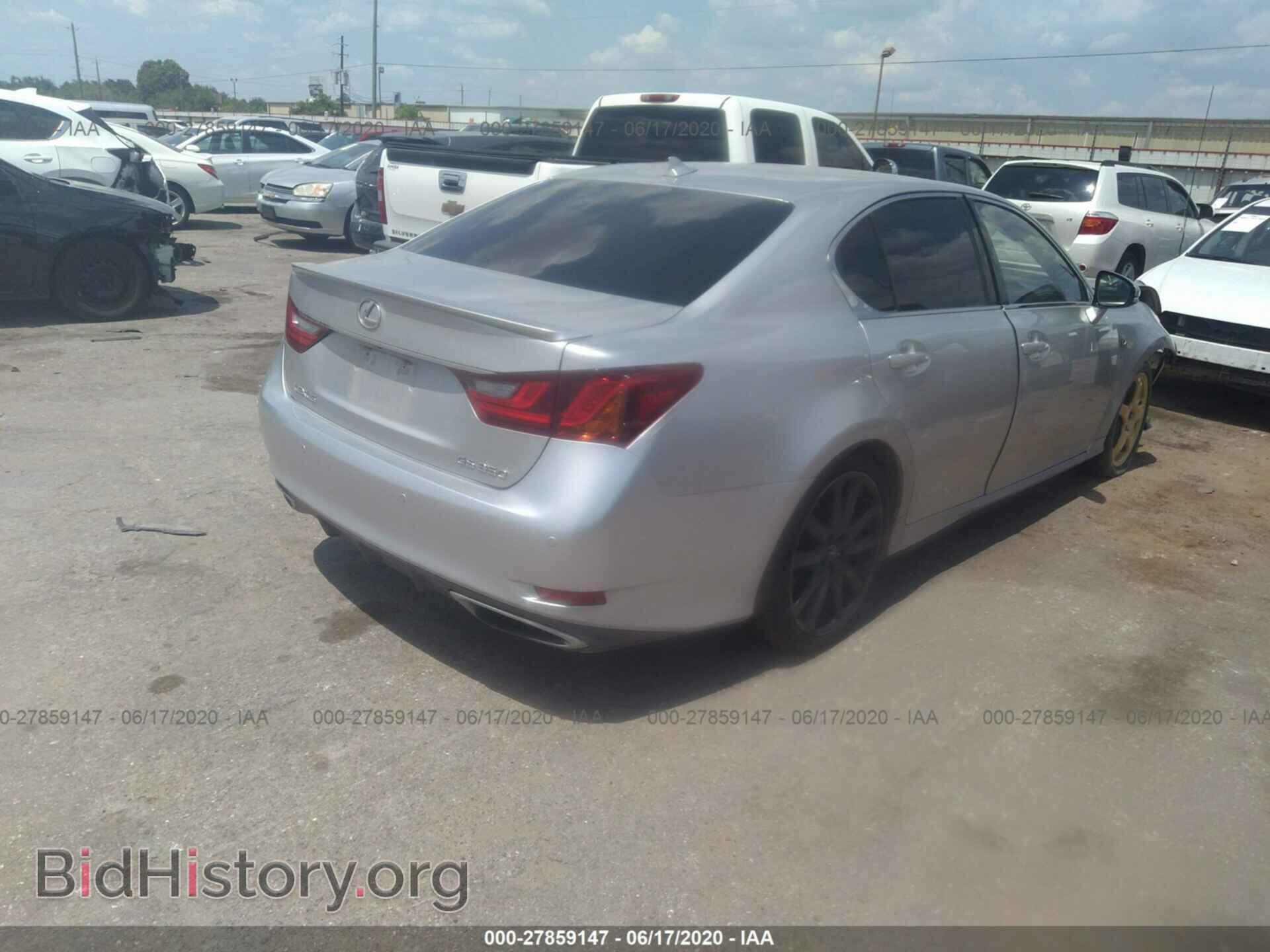 2013 LEXUS GS 350 - VIN: JTHBE1BL7D5015884 - Фото 4