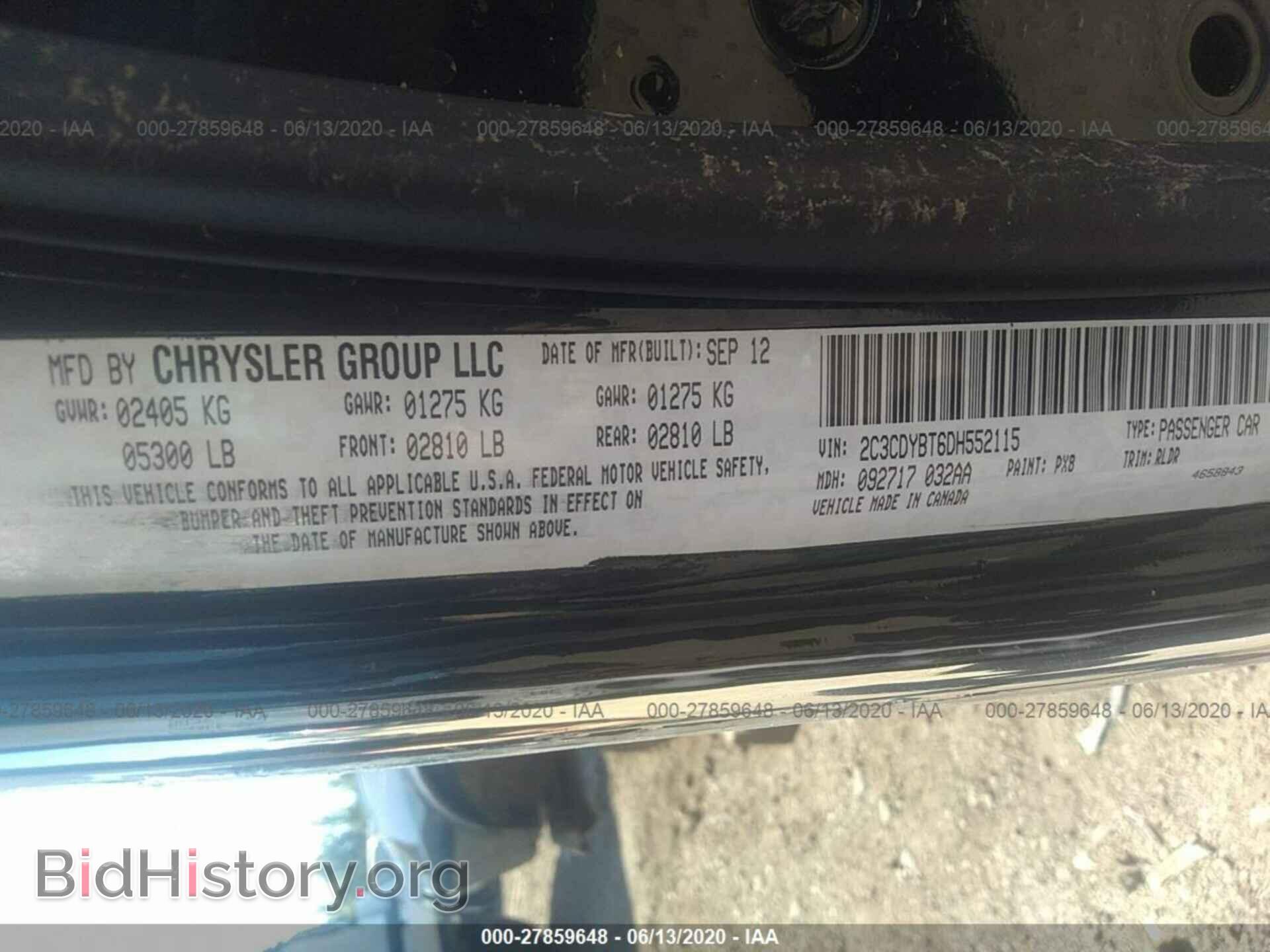 2013 DODGE CHALLENGER - VIN: 2C3CDYBT6DH552115 - Photo 9