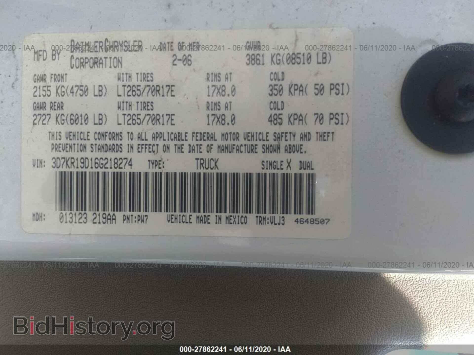 2006 DODGE RAM 1500 - VIN: 3D7KR19D16G218274 - Photo 9