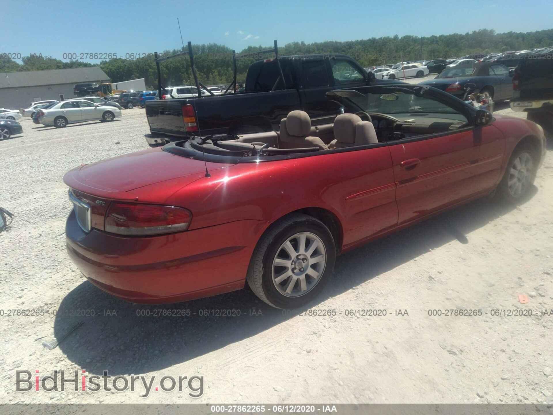 2004 CHRYSLER SEBRING - VIN: 1C3EL75R34N115928 - Фото 4