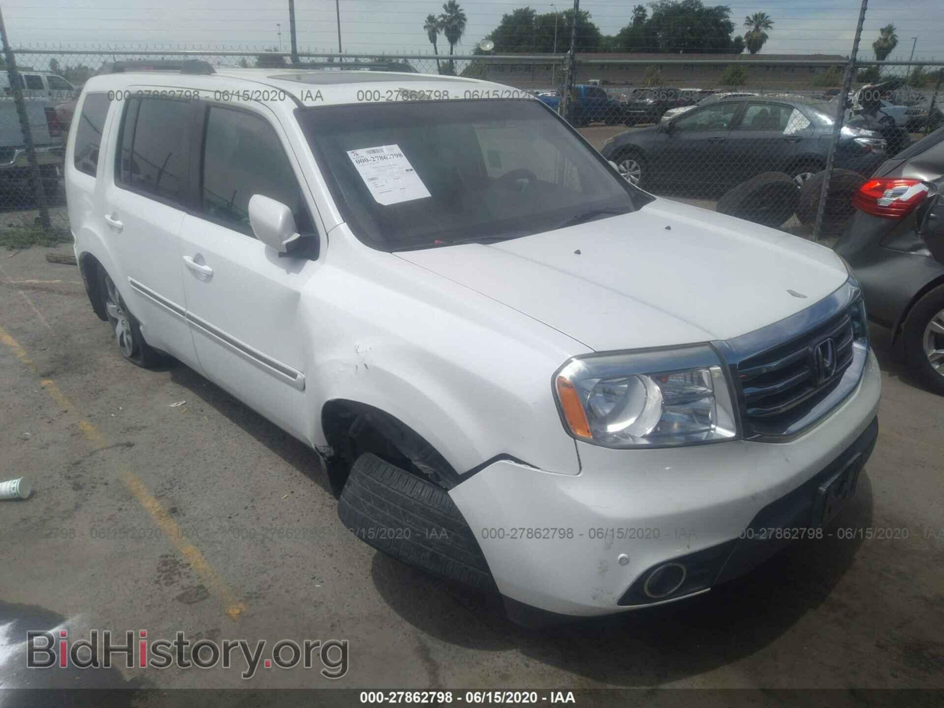Photo 5FNYF3H97CB013825 - HONDA PILOT 2012