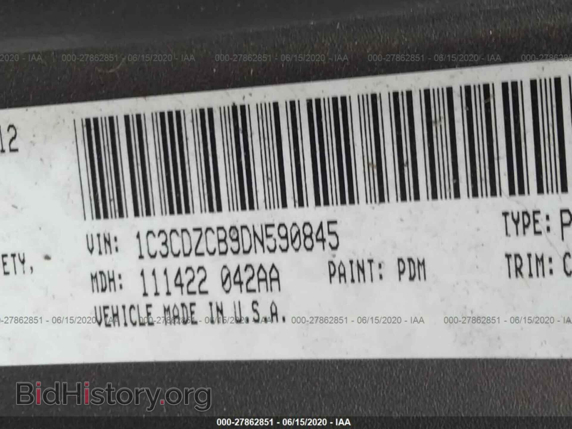 2013 DODGE AVENGER - VIN: 1C3CDZCB9DN590845 - Фото 9