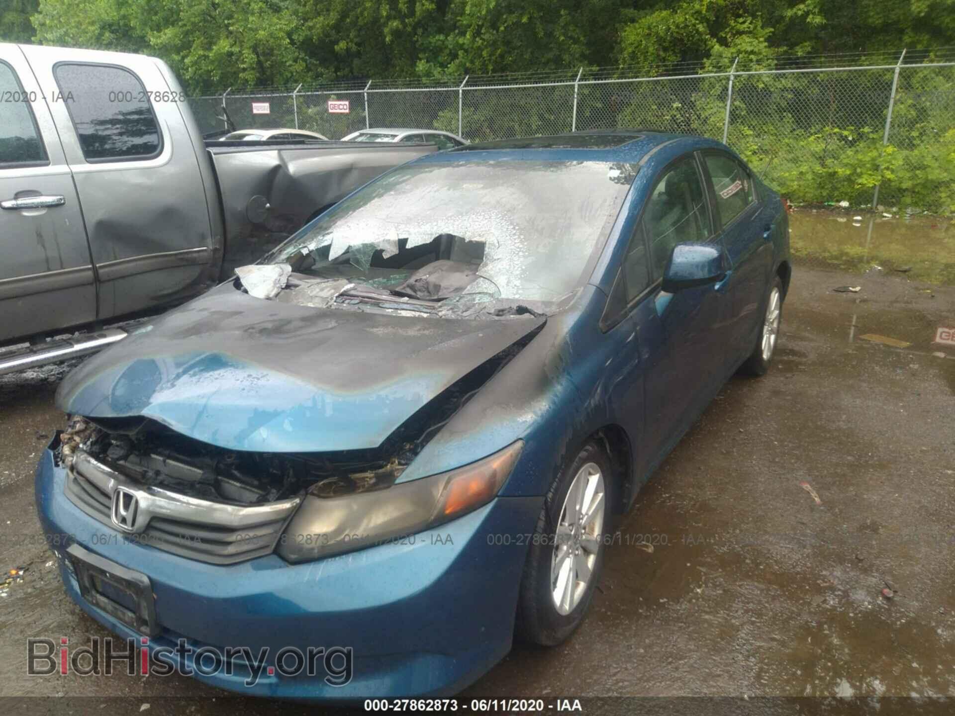2012 HONDA CIVIC SDN - VIN: 19XFB2F88CE336147 - Фото 2