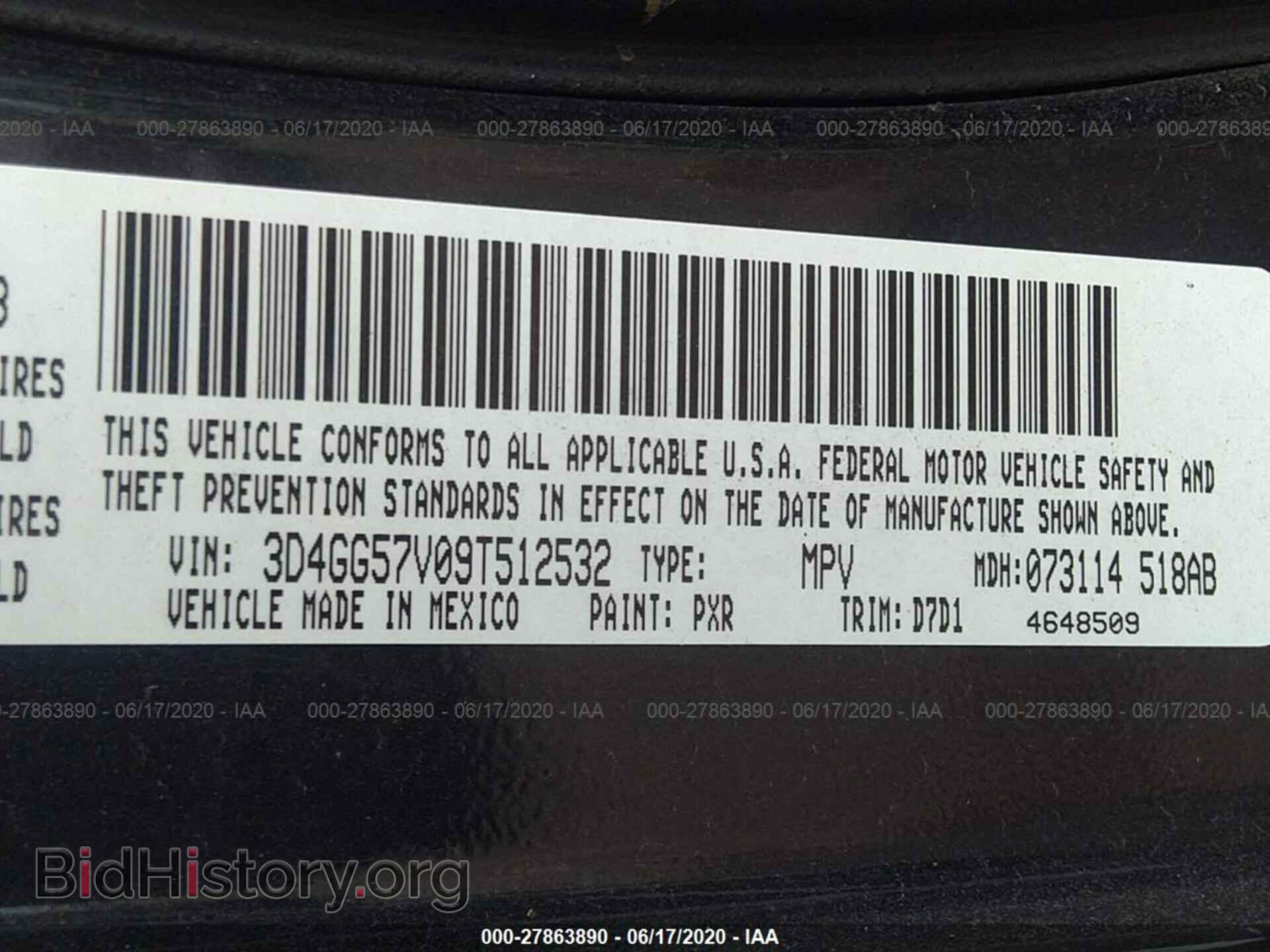 2009 DODGE JOURNEY - VIN: 3D4GG57V09T512532 - Фото 9