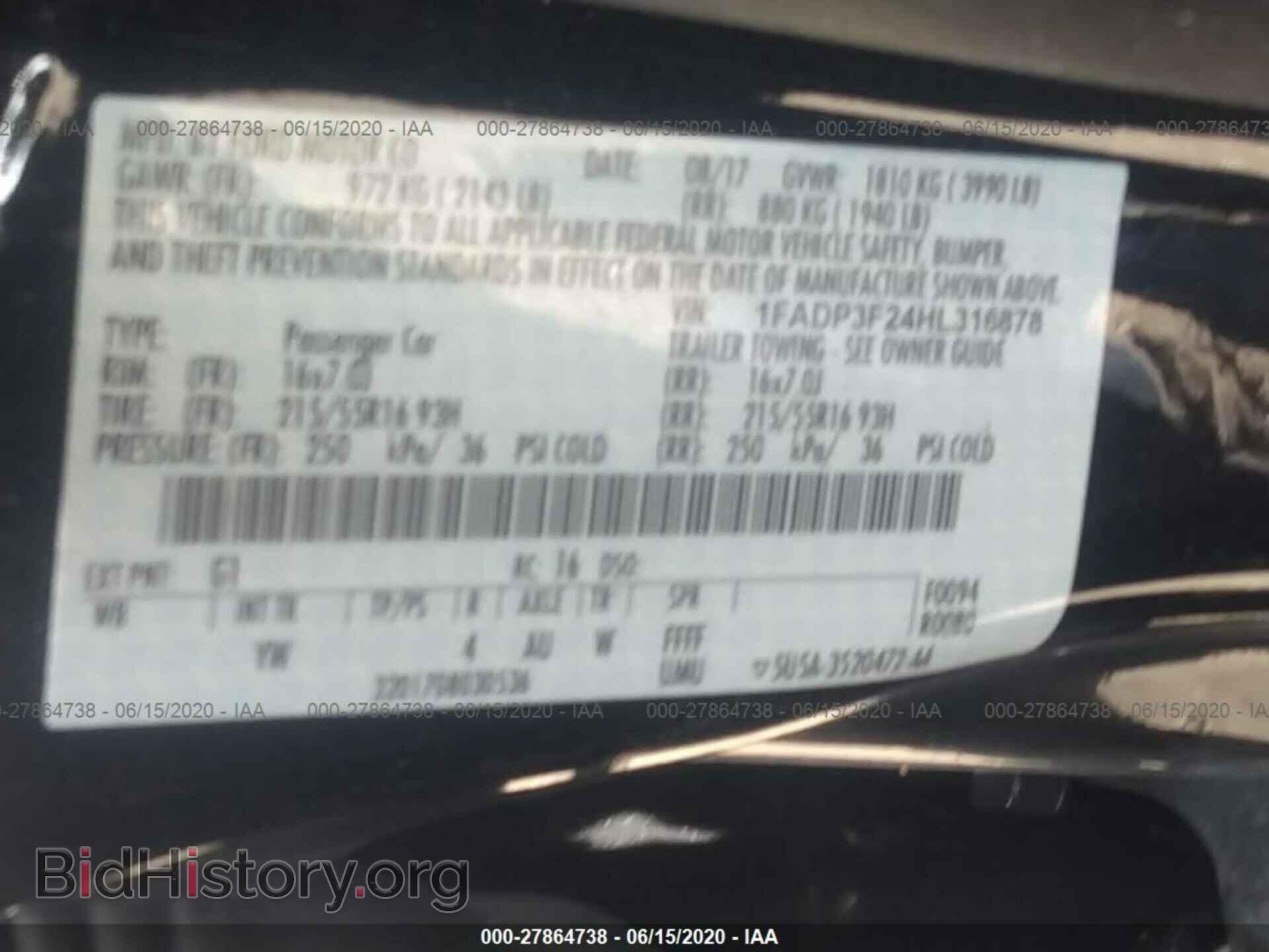 2017 FORD FOCUS - VIN: 1FADP3F24HL316878 - Photo 9