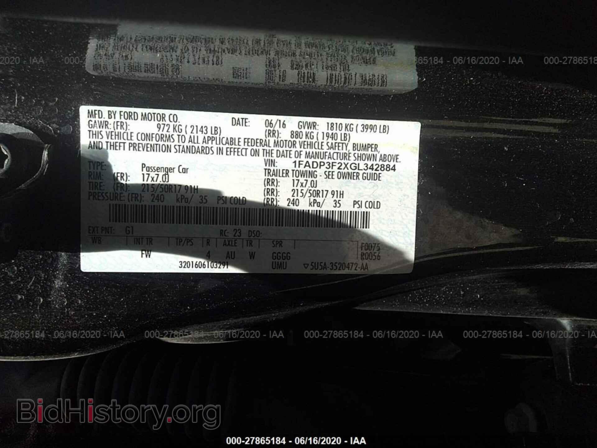 2016 FORD FOCUS - VIN: 1FADP3F2XGL342884 - Photo 9