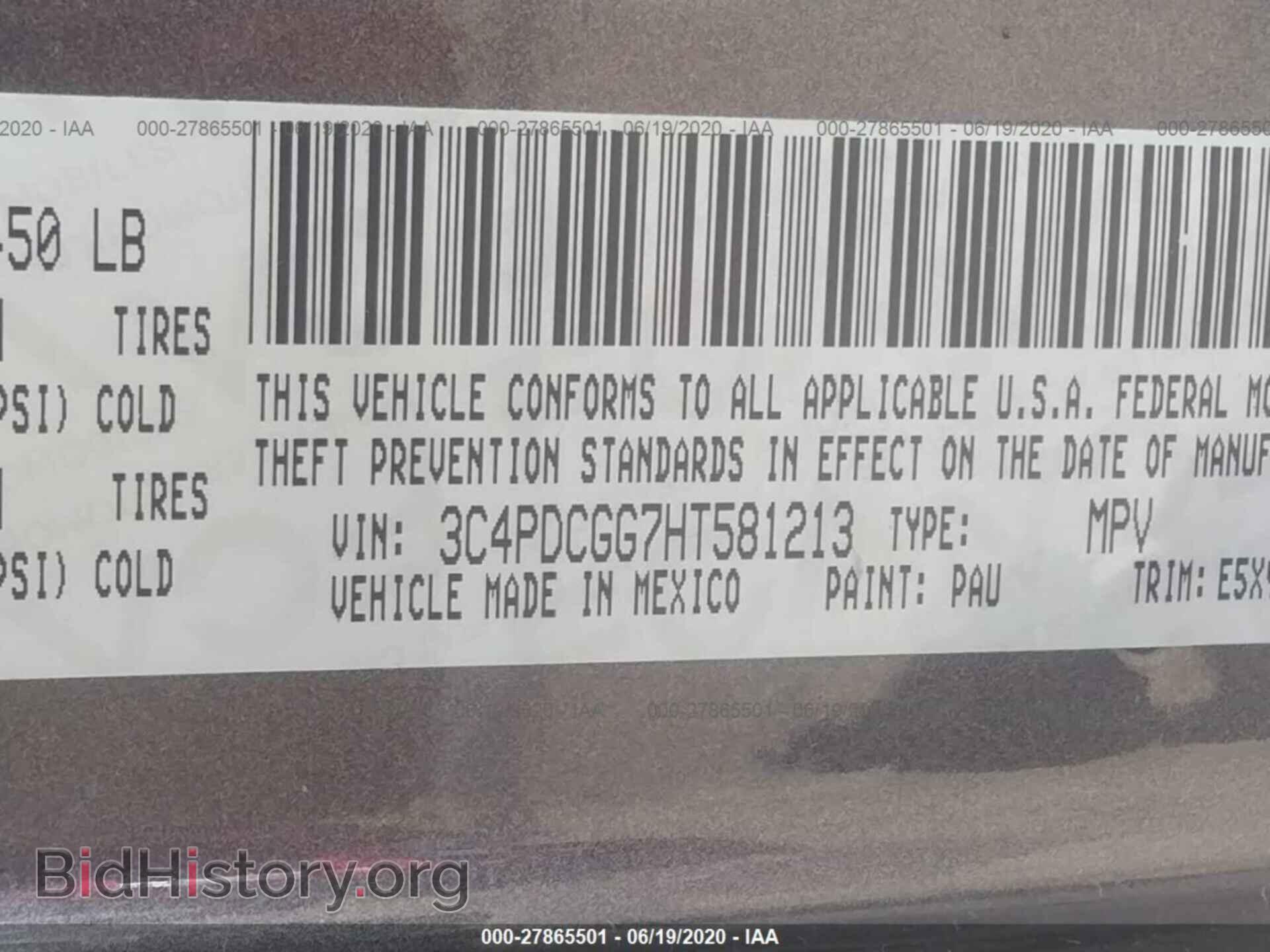 2017 DODGE JOURNEY - VIN: 3C4PDCGG7HT581213 - Photo 9