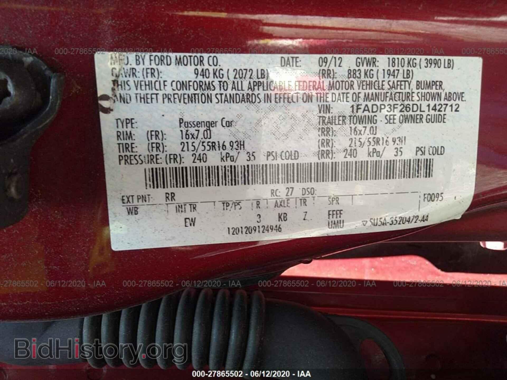 2013 FORD FOCUS - VIN: 1FADP3F26DL142712 - Photo 9