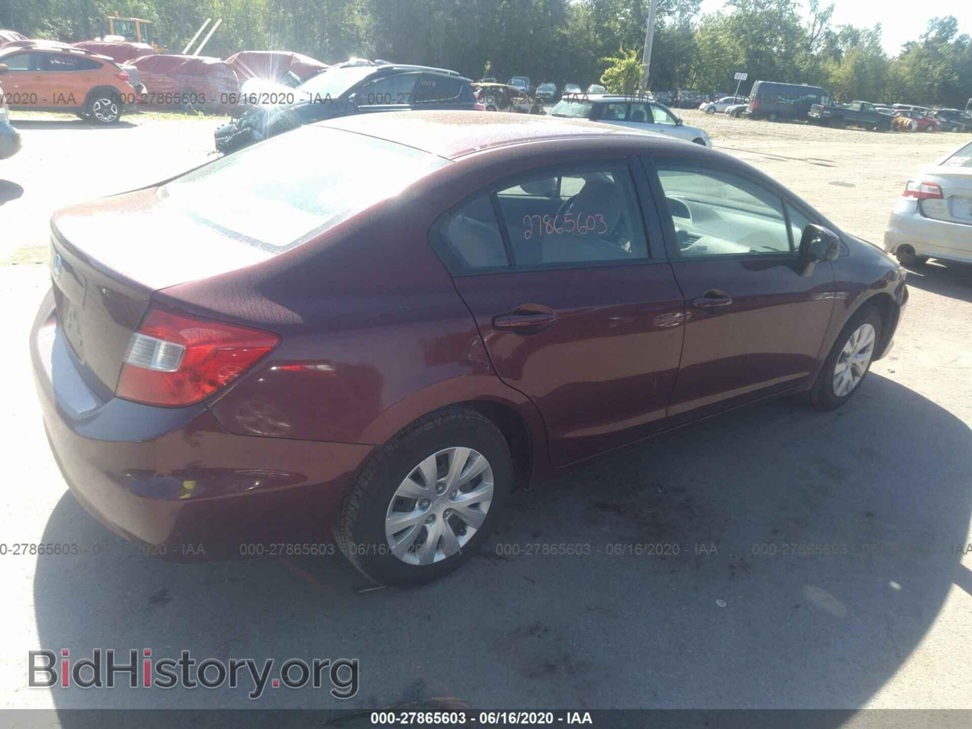 2012 HONDA CIVIC SDN - VIN: 2HGFB2F55CH608794 - Фото 4