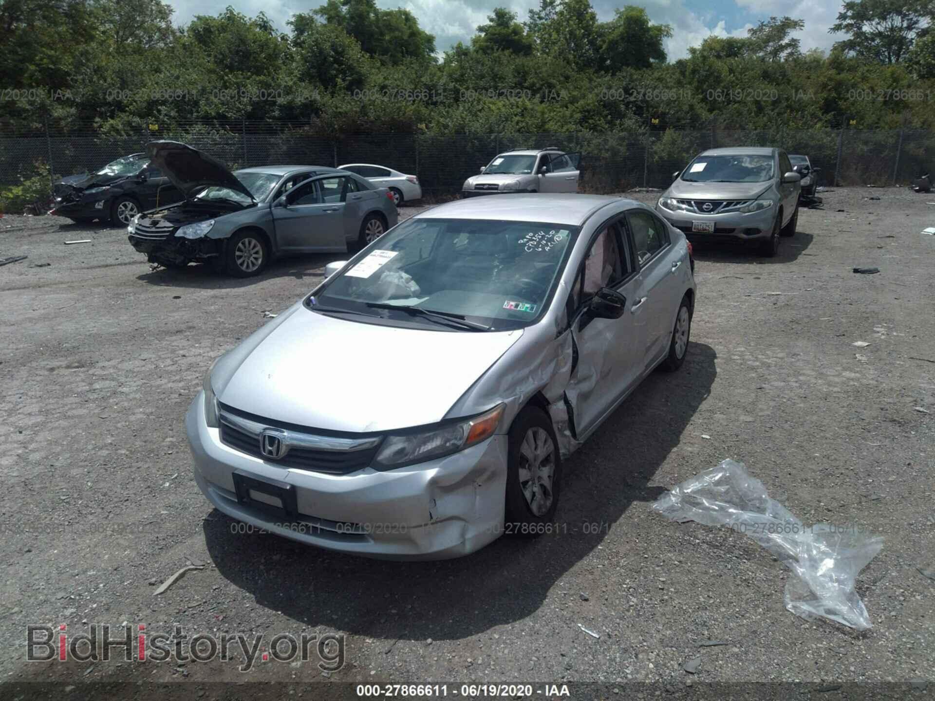 2012 HONDA CIVIC - VIN: 2HGFB2F55CH524300 - Photo 2