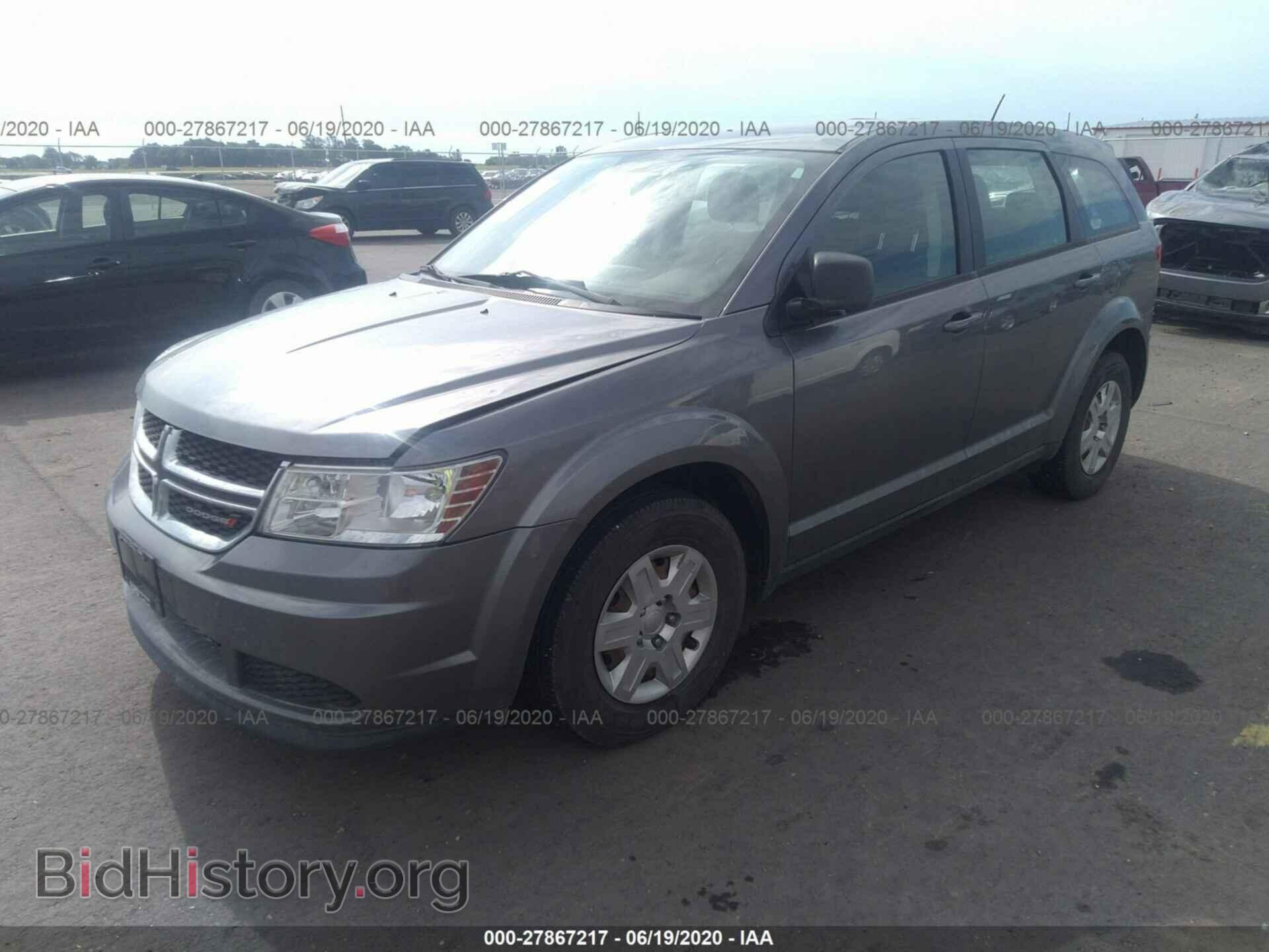 2012 DODGE JOURNEY - VIN: 3C4PDCAB5CT278727 - Фото 2