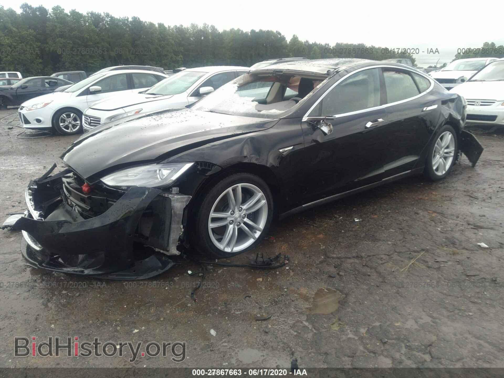 2015 TESLA MODEL S - VIN: 5YJSA1H15FFP74229 - Фото 2