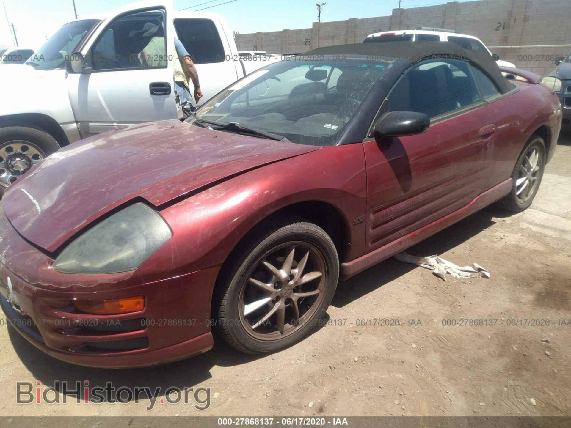 2002 MITSUBISHI ECLIPSE - VIN: 4A3AE85H12E072587 - Photo 2