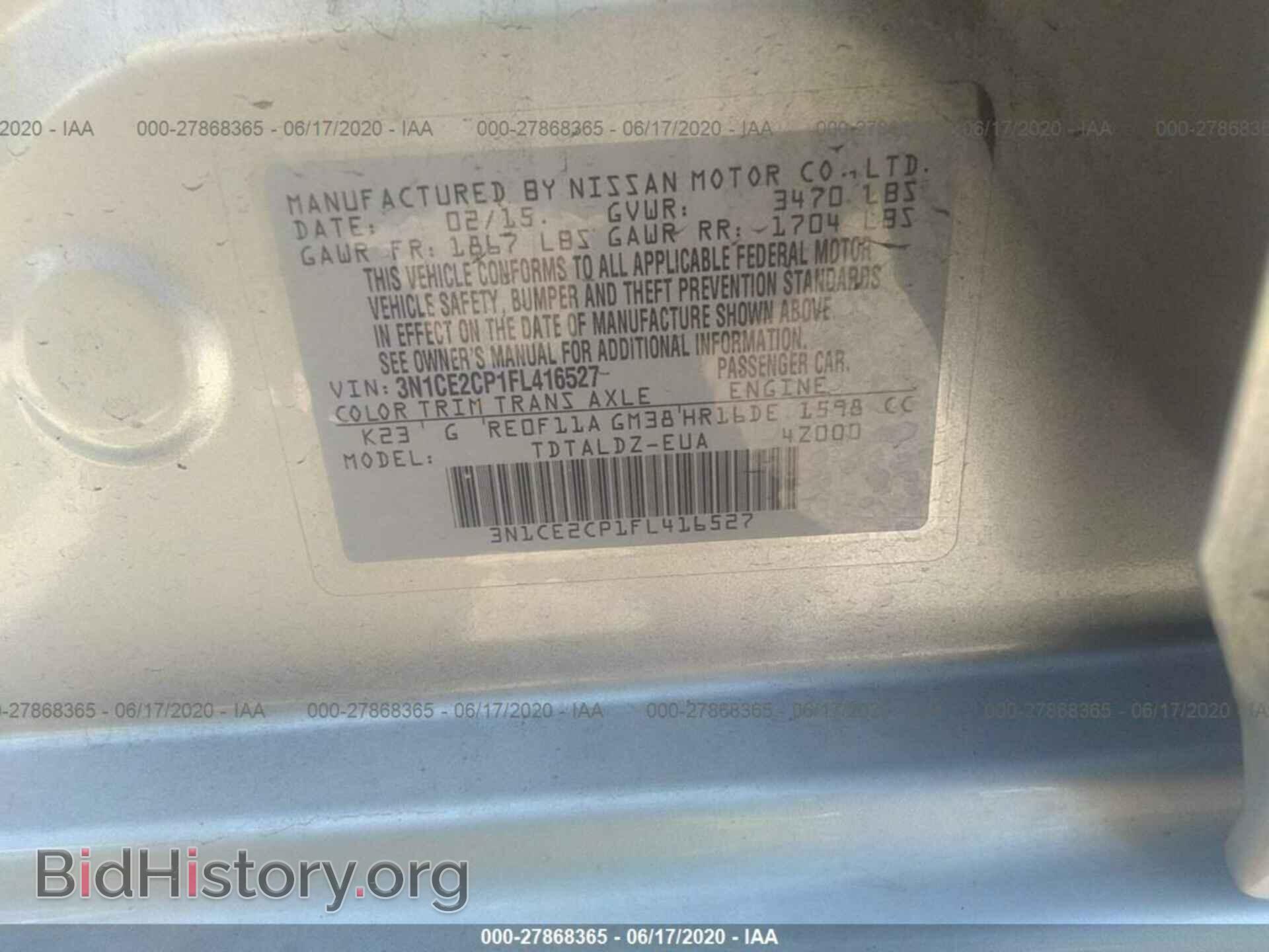 2015 NISSAN VERSA NOTE - VIN: 3N1CE2CP1FL416527 - Photo 9