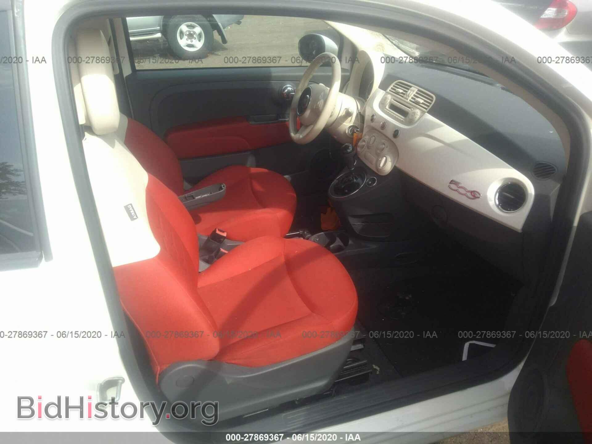 2012 FIAT 500 - VIN: 3C3CFFDRXCT365482 - Фото 5