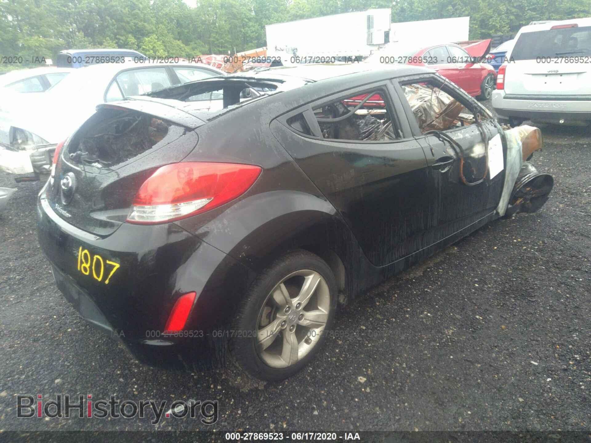 2012 HYUNDAI VELOSTER - VIN: KMHTC6AD4CU057433 - Фото 4