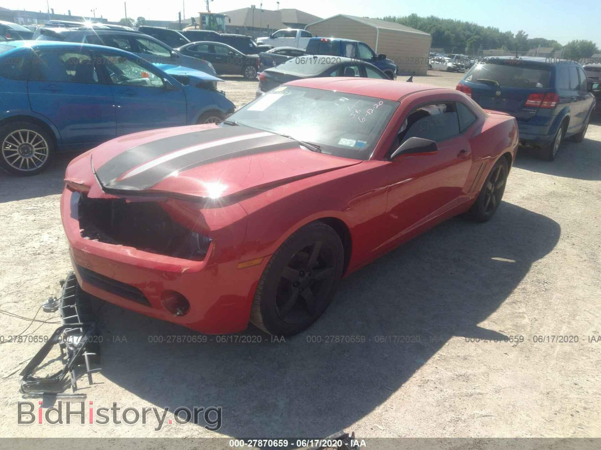 2013 CHEVROLET CAMARO - VIN: 2G1FB1E33D9107707 - Фото 2