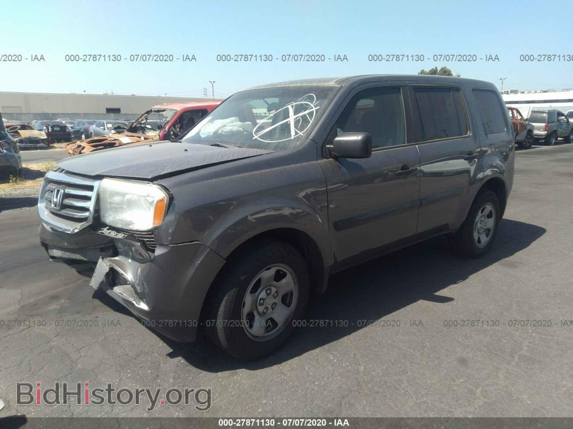 2013 HONDA PILOT - VIN: 5FNYF3H24DB007677 - Фото 2