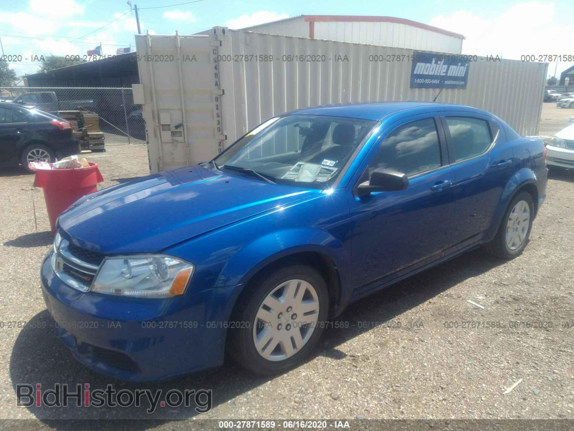 2013 DODGE AVENGER - VIN: 1C3CDZAG4DN750435 - Фото 2