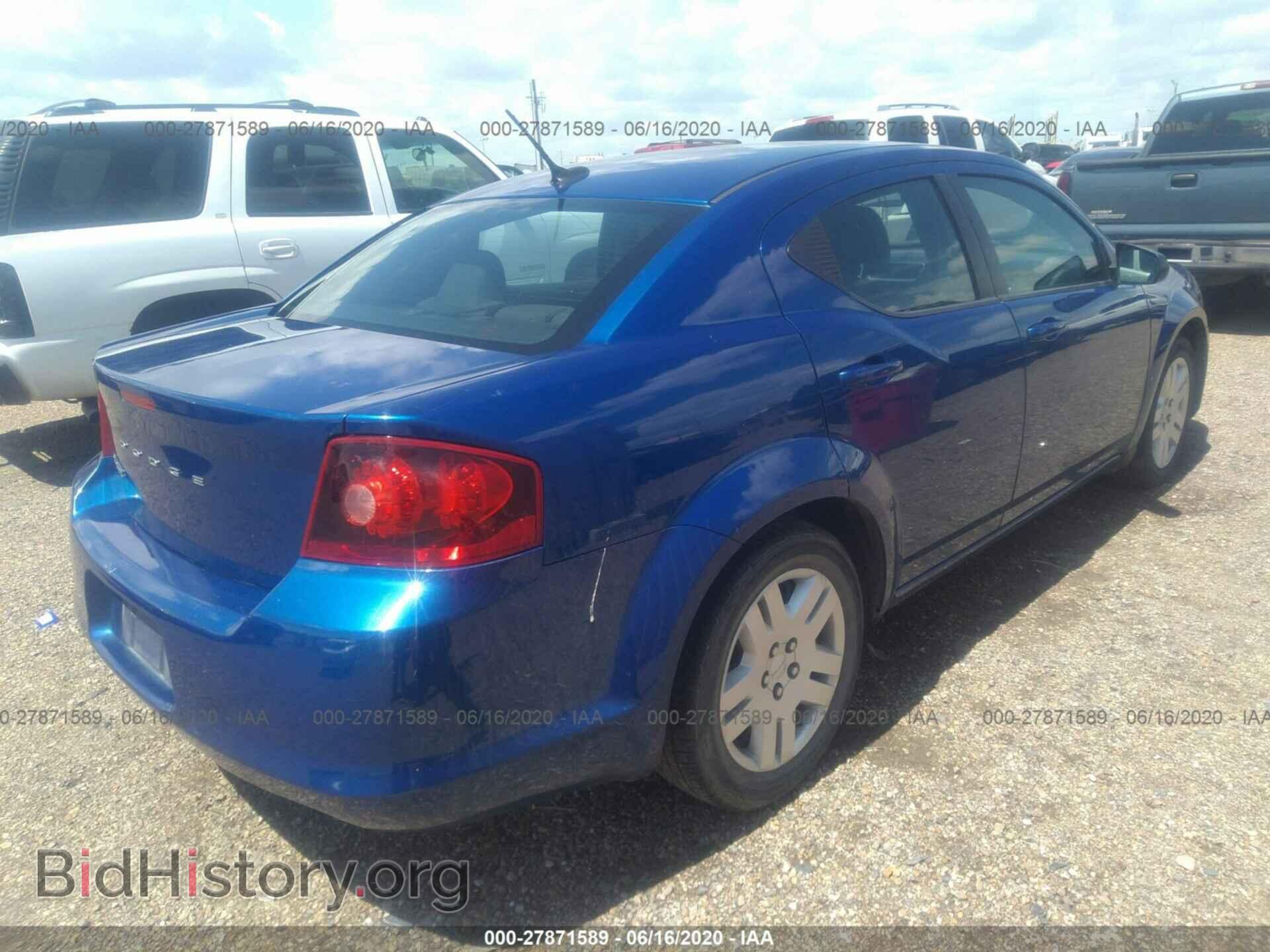 2013 DODGE AVENGER - VIN: 1C3CDZAG4DN750435 - Фото 4