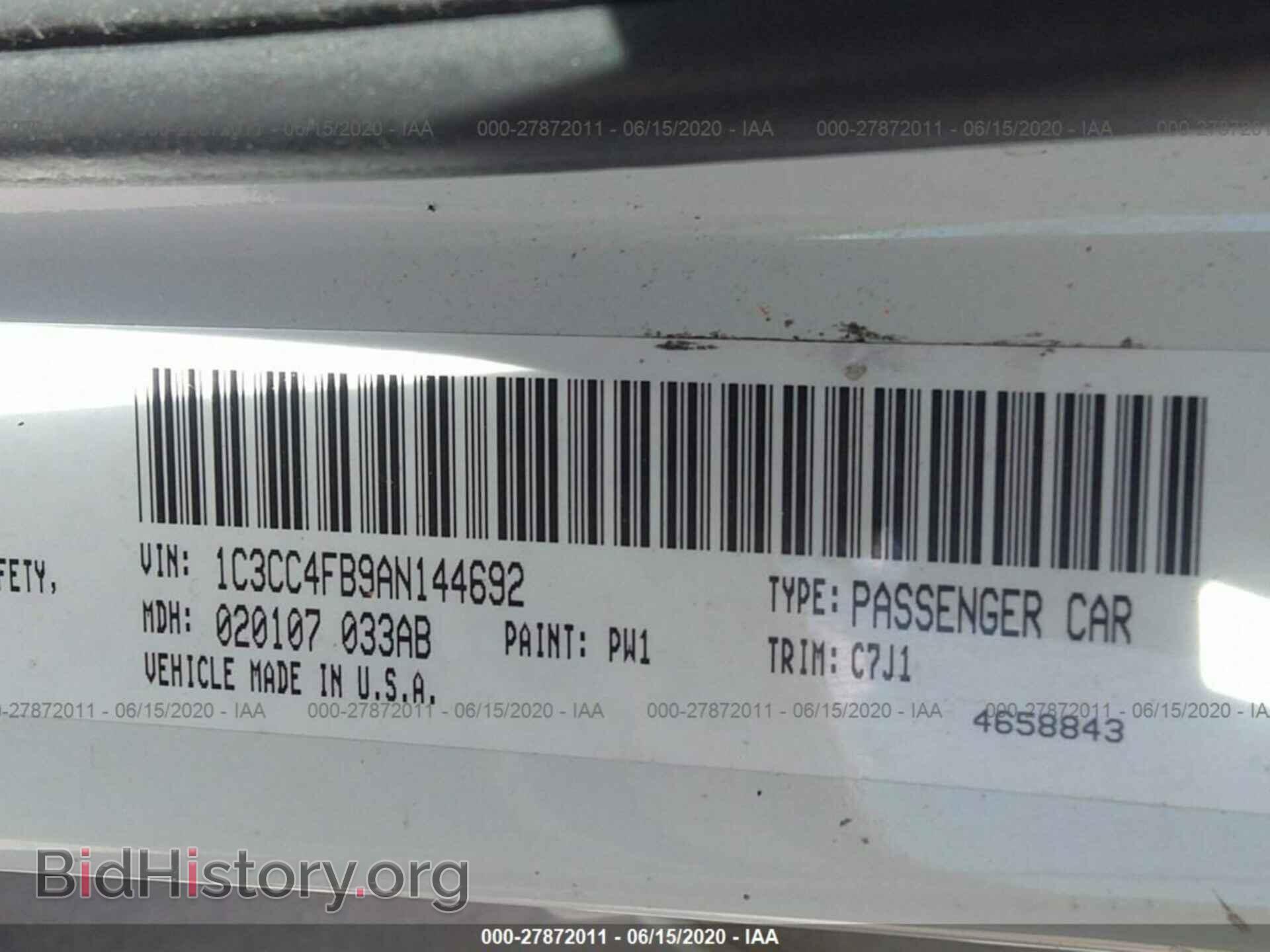 2010 CHRYSLER SEBRING - VIN: 1C3CC4FB9AN144692 - Фото 9