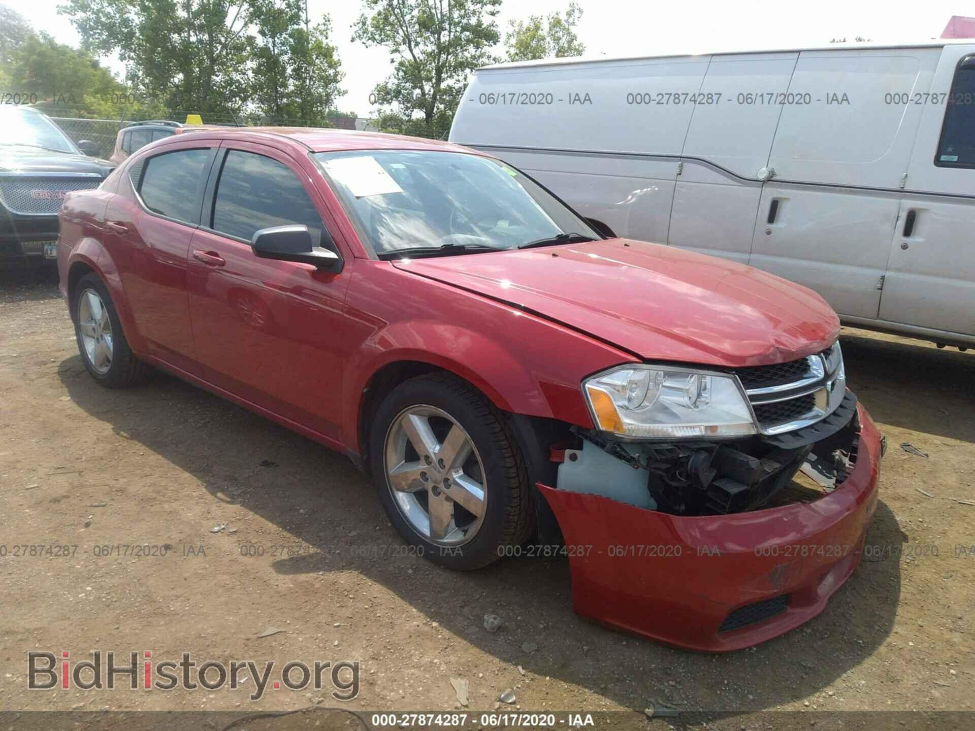 Фотография 1C3CDZAB2DN652041 - DODGE AVENGER 2013