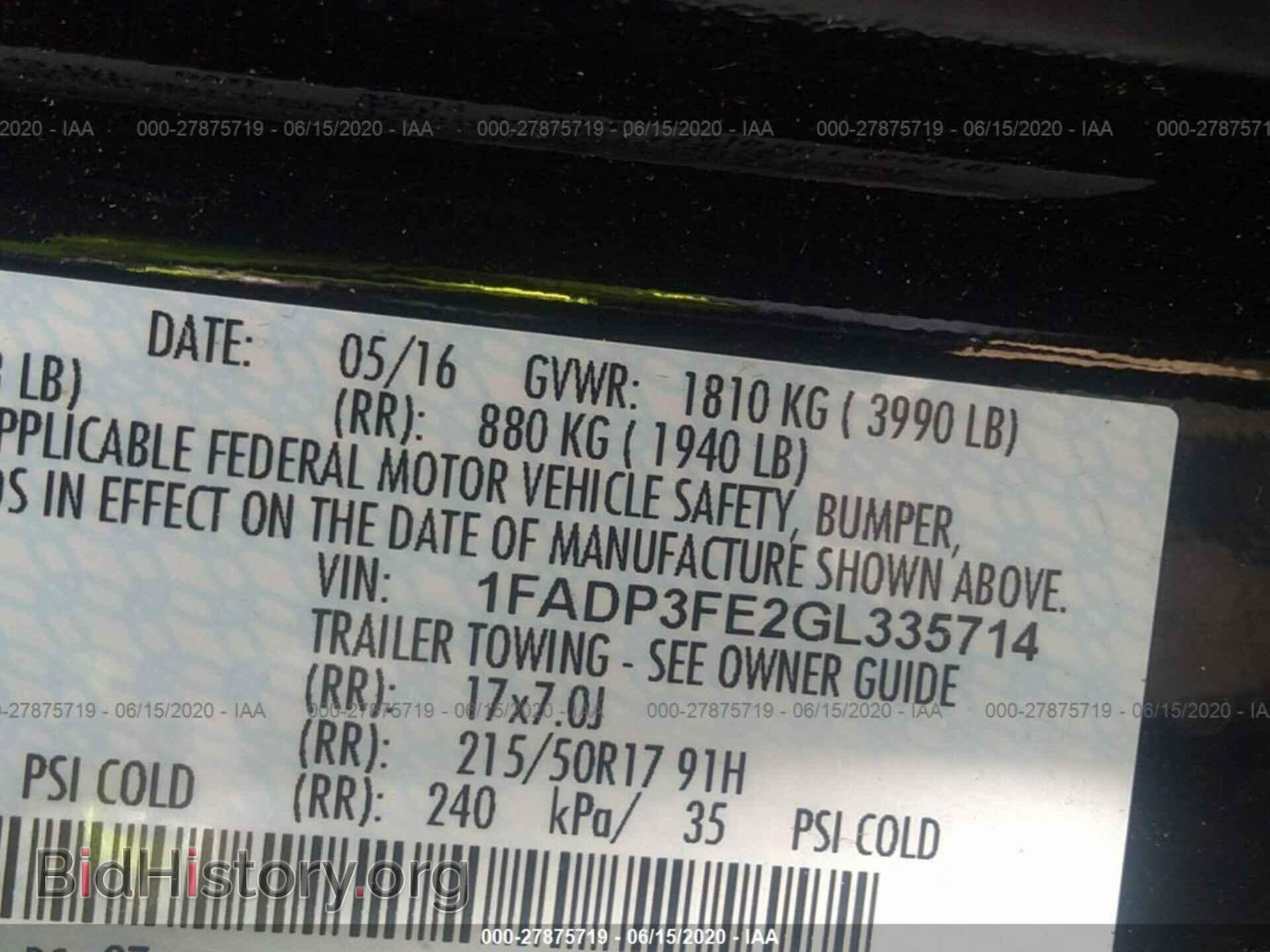 2016 FORD FOCUS - VIN: 1FADP3FE2GL335714 - Photo 9