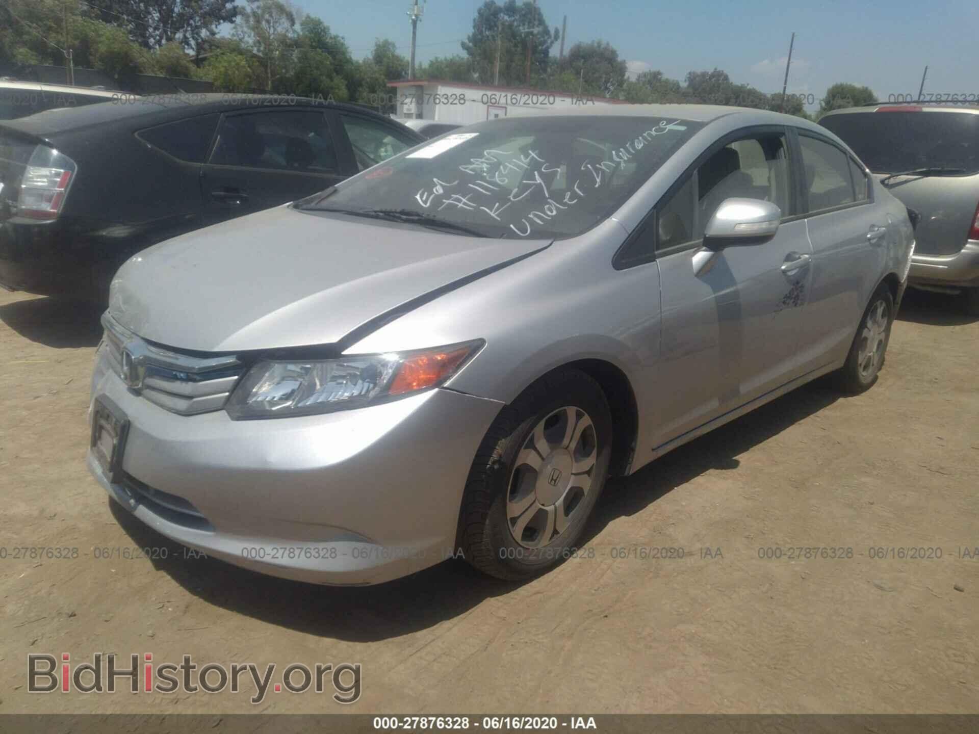 2012 HONDA CIVIC - VIN: JHMFB4F21CS010564 - Фото 2