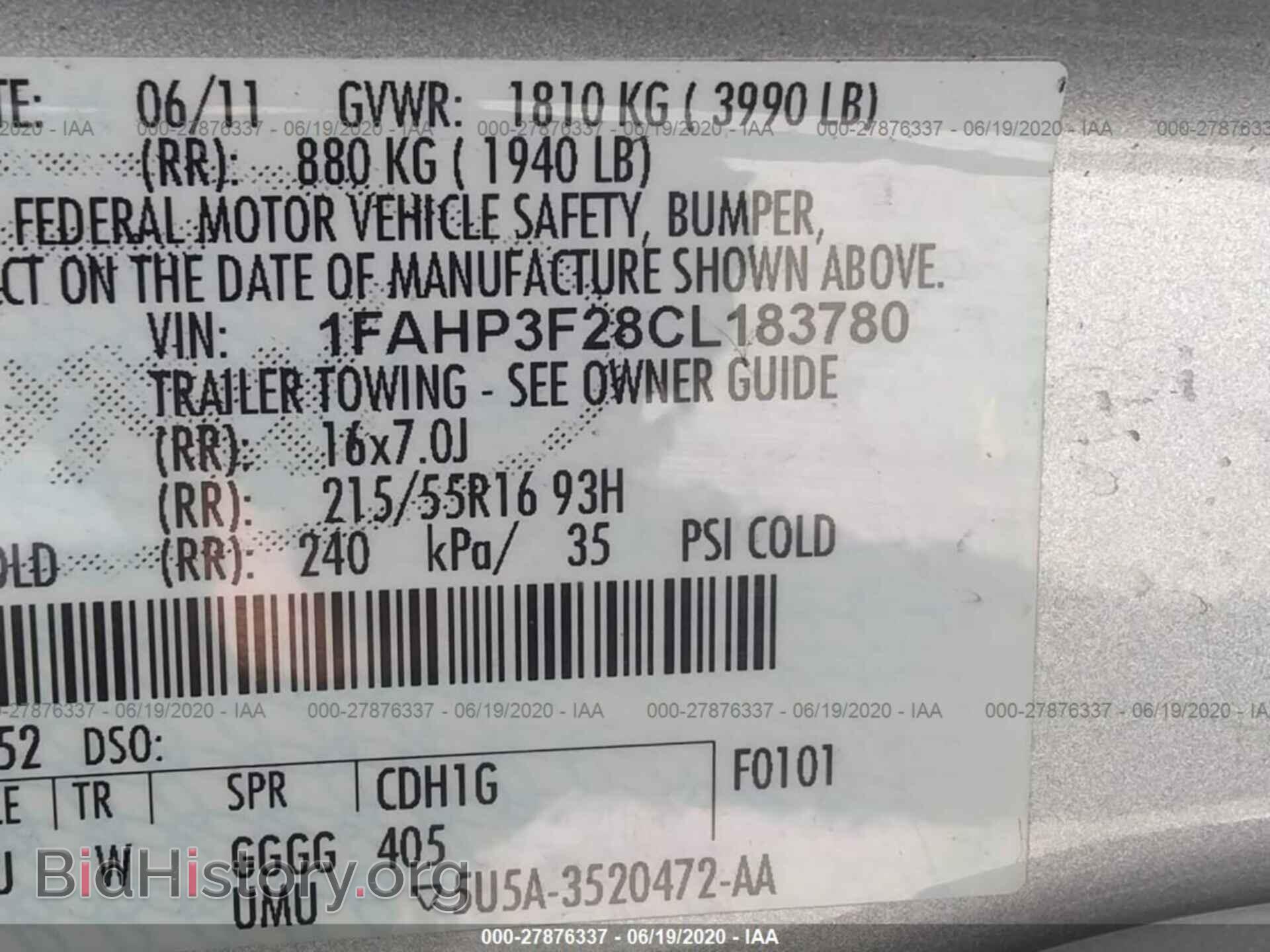 2012 FORD FOCUS - VIN: 1FAHP3F28CL183780 - Фото 9