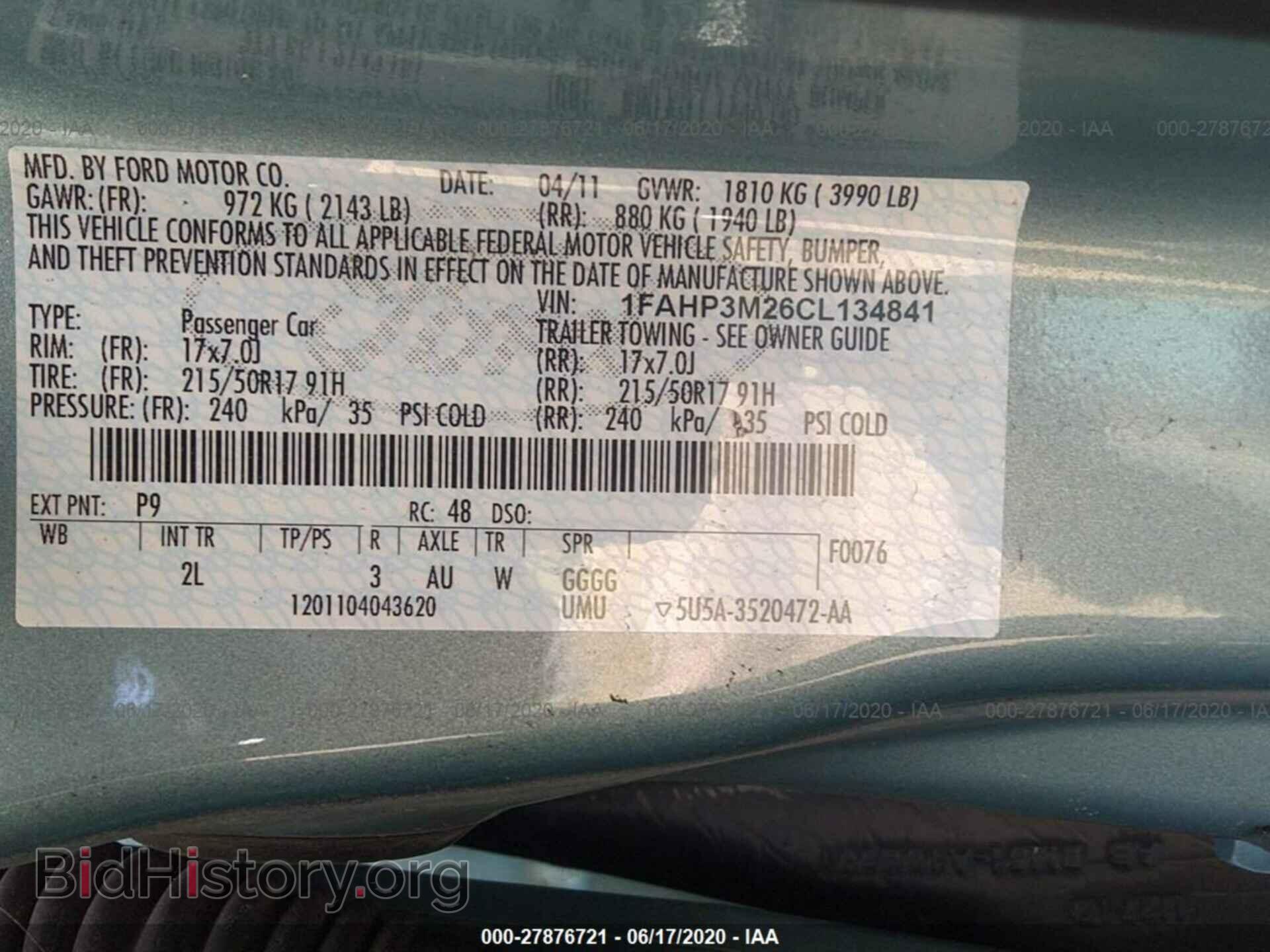 2012 FORD FOCUS - VIN: 1FAHP3M26CL134841 - Photo 9