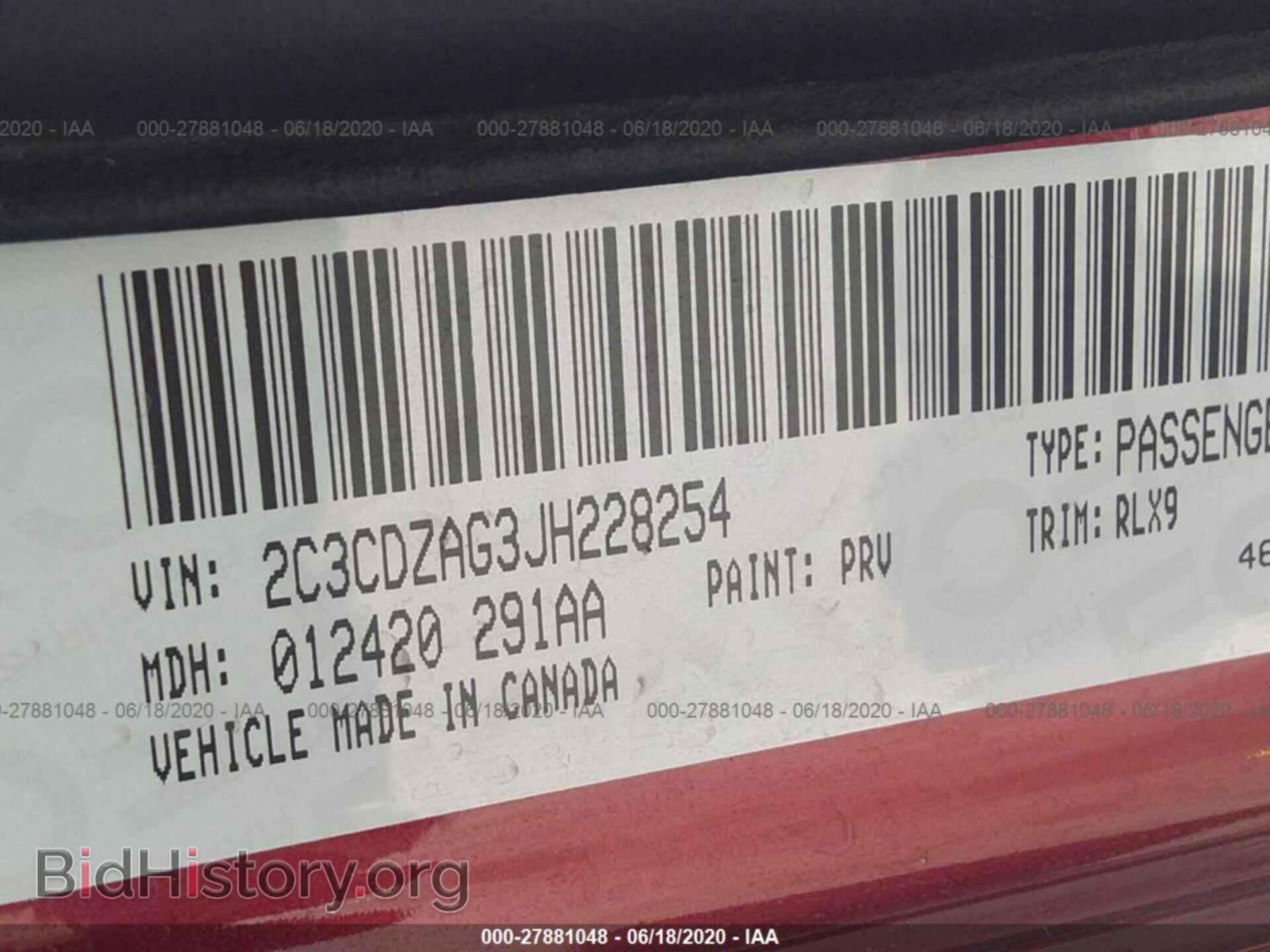 2018 DODGE CHALLENGER - VIN: 2C3CDZAG3JH228254 - Photo 9