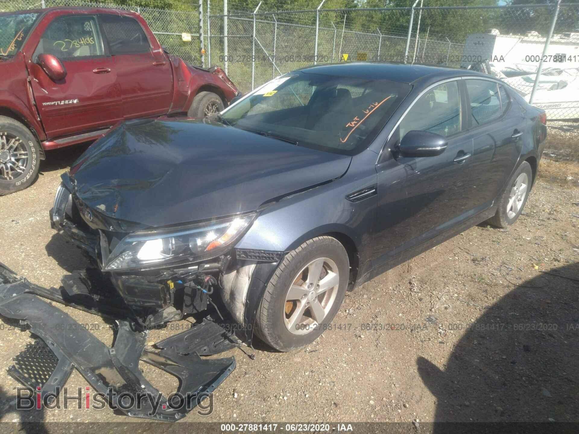 2015 KIA OPTIMA - VIN: KNAGM4A75F5586760 - Фото 2