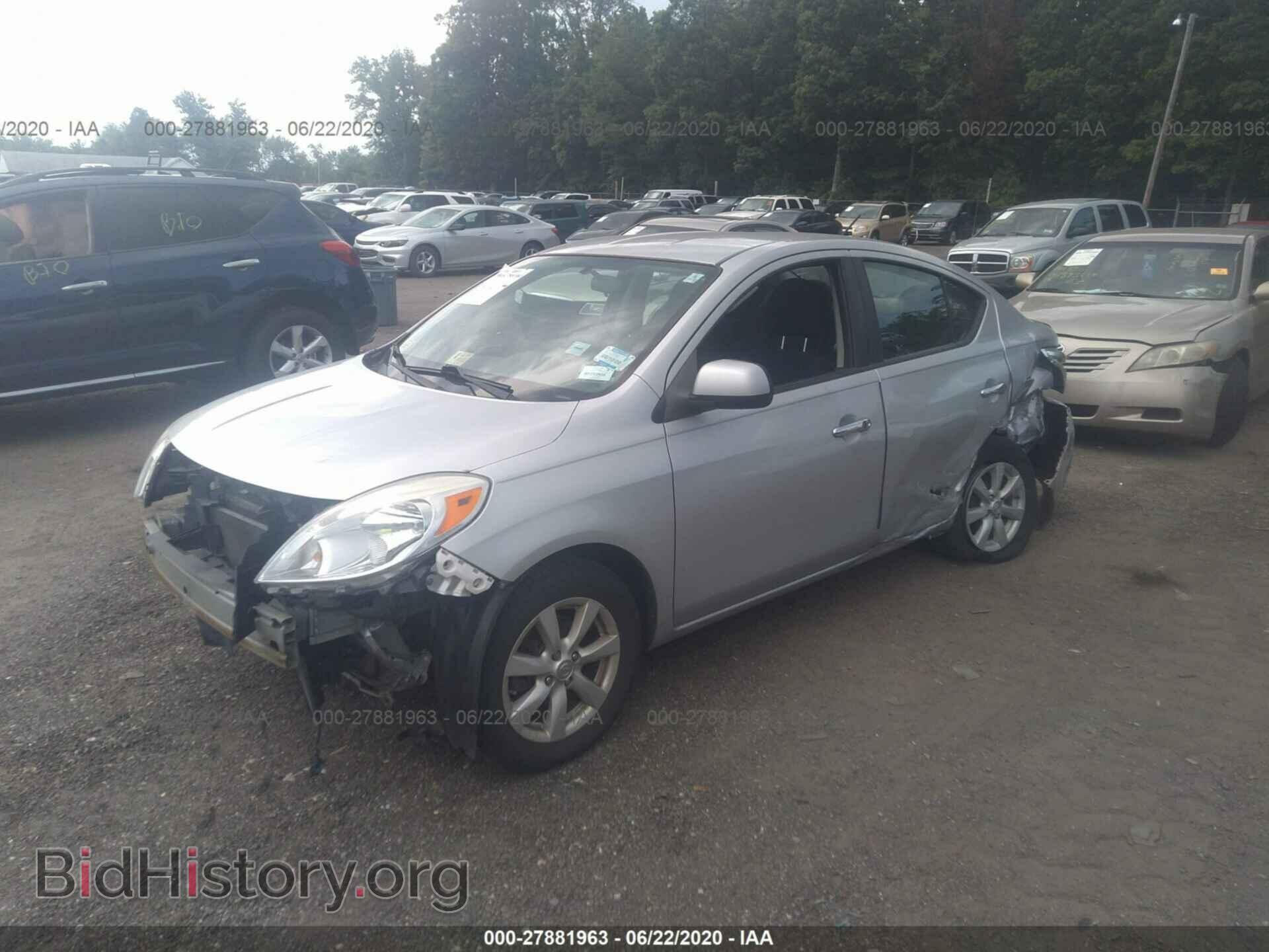 2012 NISSAN VERSA - VIN: 3N1CN7AP1CL817295 - Фото 2
