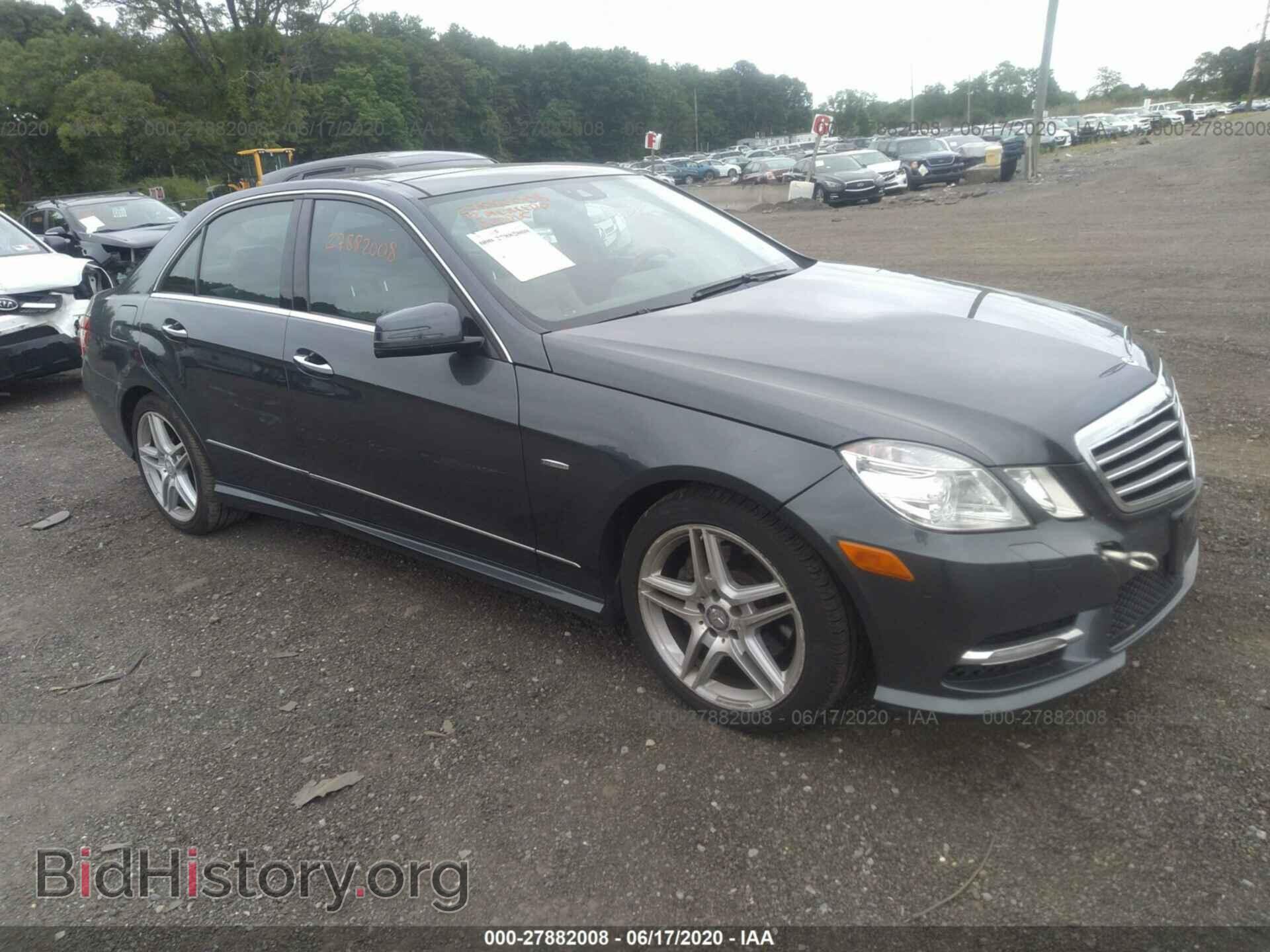 Photo WDDHF8JB1CA527968 - MERCEDES-BENZ E 2012
