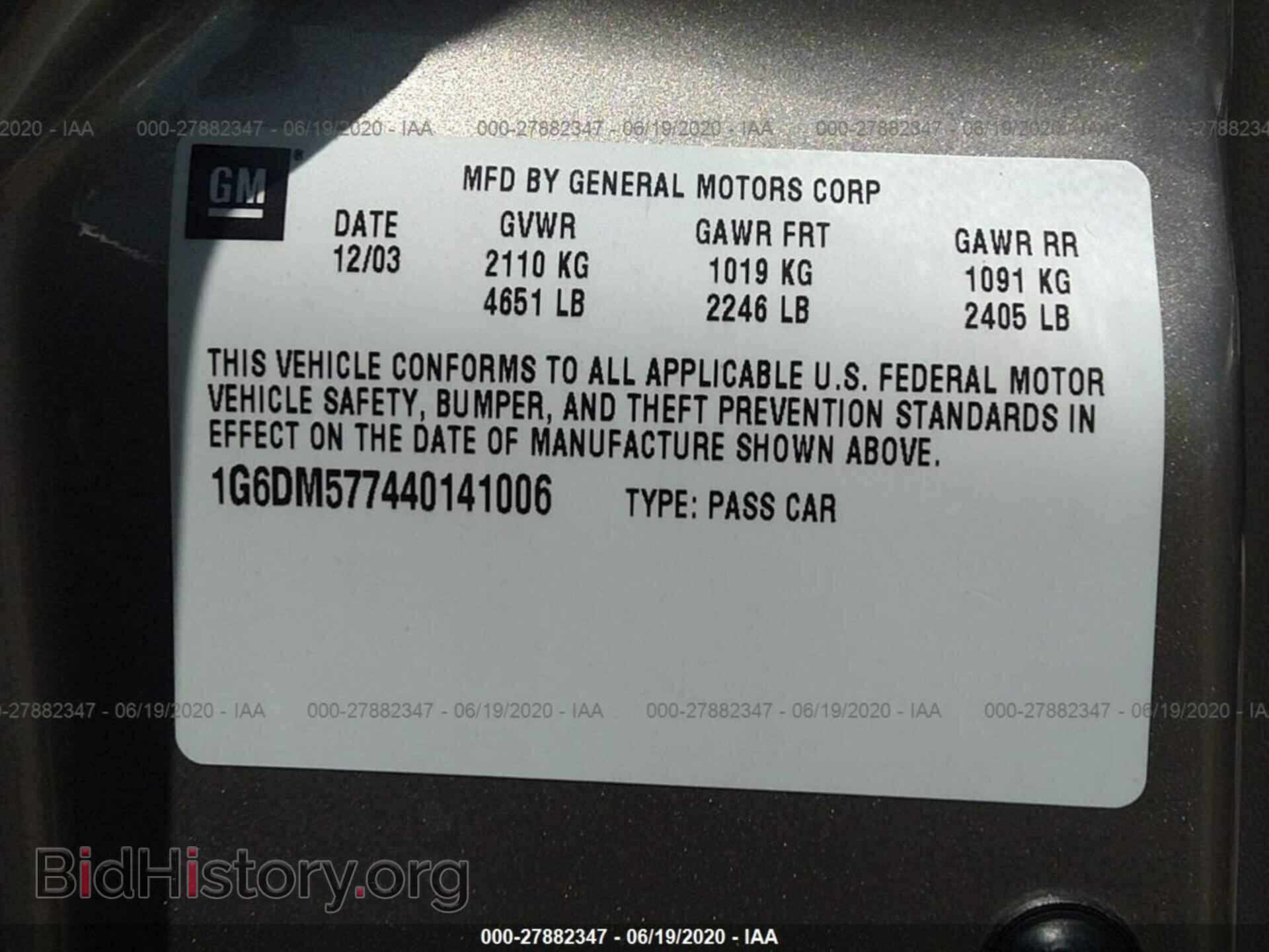 2004 CADILLAC CTS - VIN: 1G6DM577440141006 - Photo 9