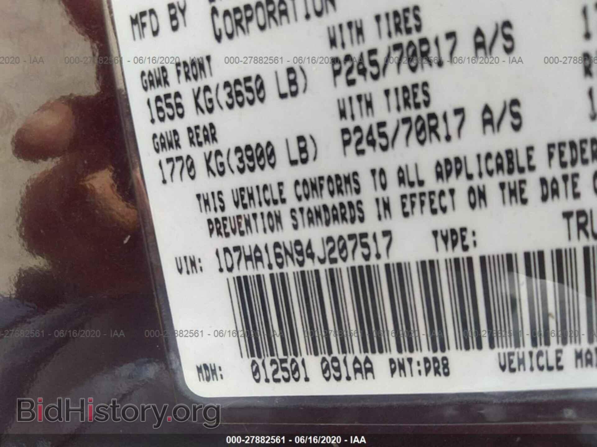 2004 DODGE RAM 1500 - VIN: 1D7HA16N94J207517 - Фото 9