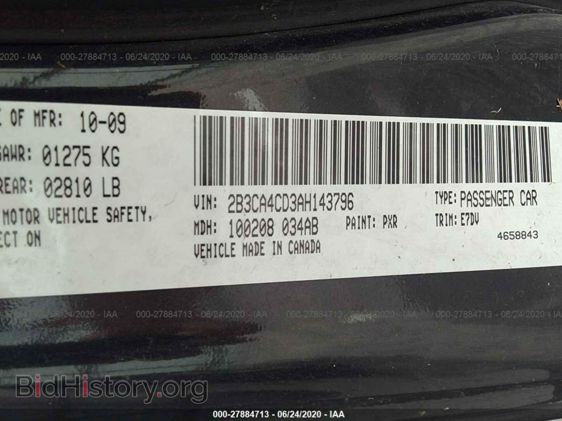 2010 DODGE CHARGER - VIN: 2B3CA4CD3AH143796 - Фото 9