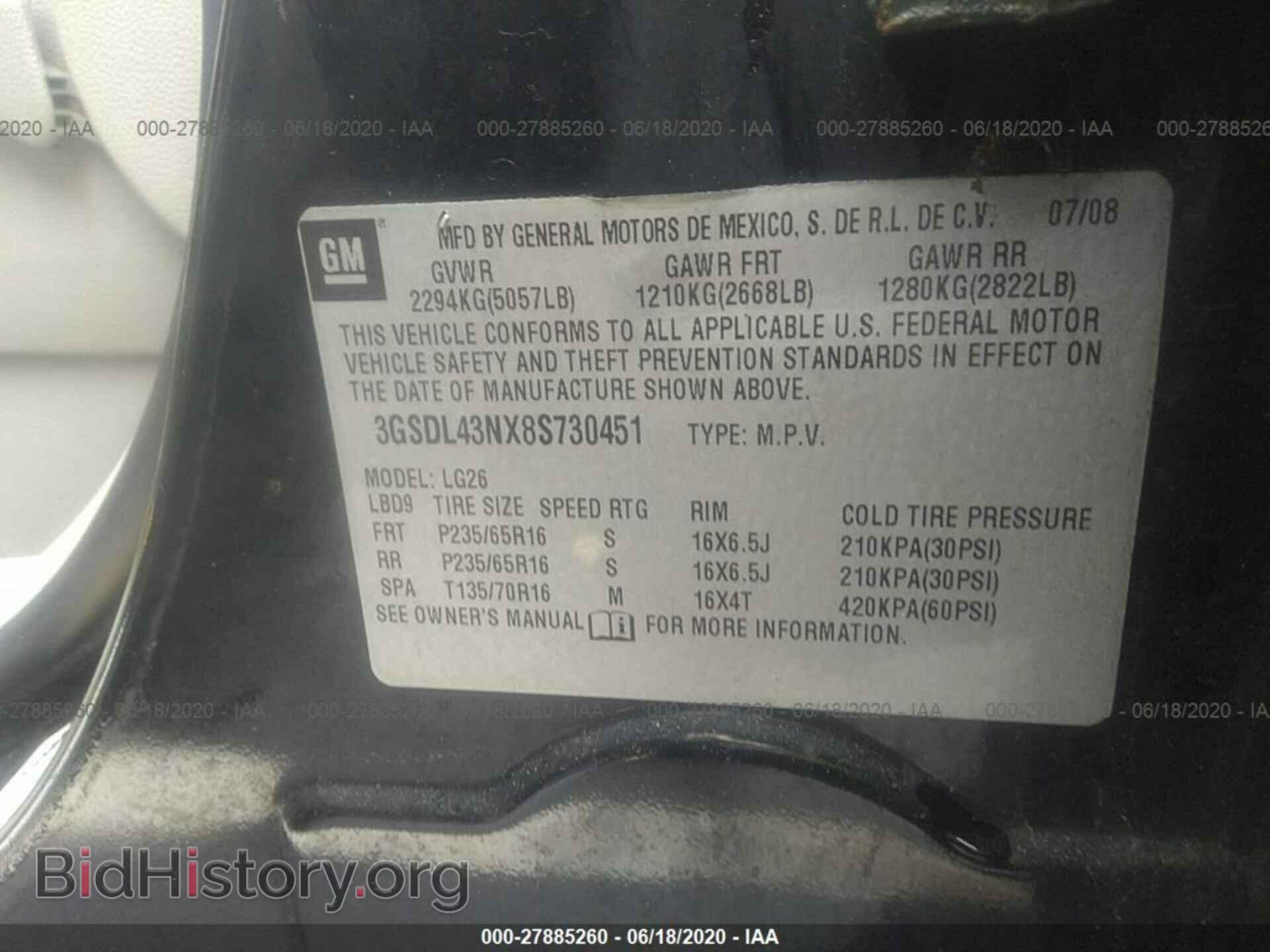 2008 SATURN VUE - VIN: 3GSDL43NX8S730451 - Фото 9