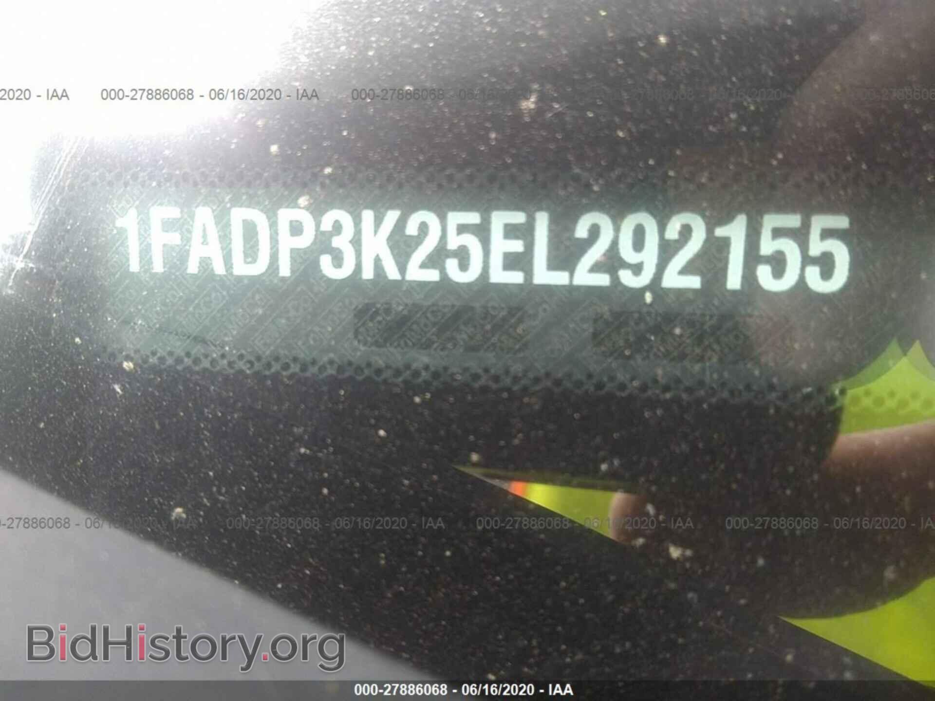 2014 FORD FOCUS - VIN: 1FADP3K25EL292155 - Фото 9