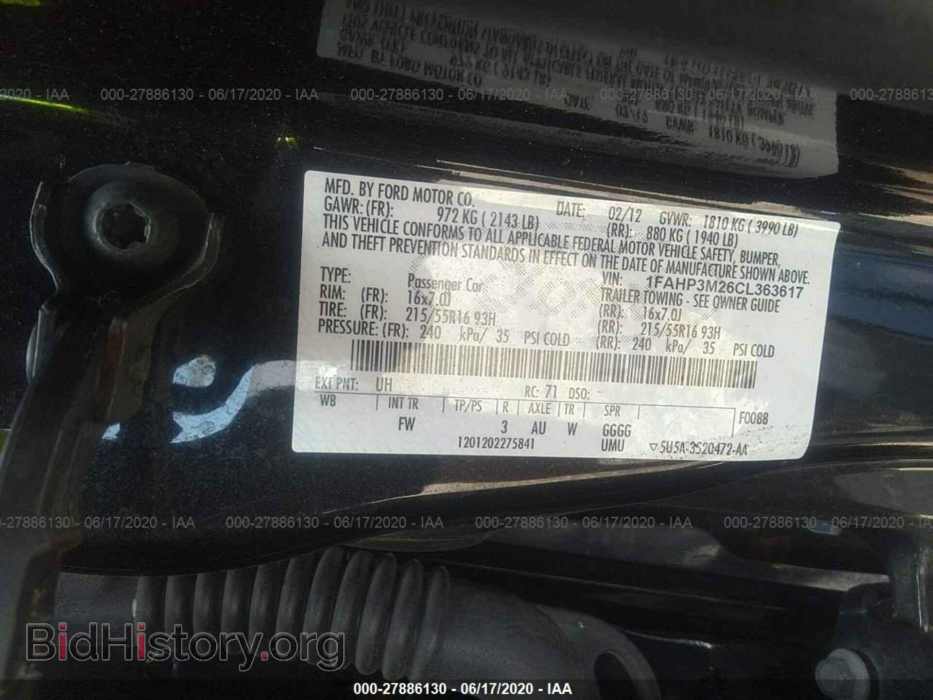2012 FORD FOCUS - VIN: 1FAHP3M26CL363617 - Фото 9