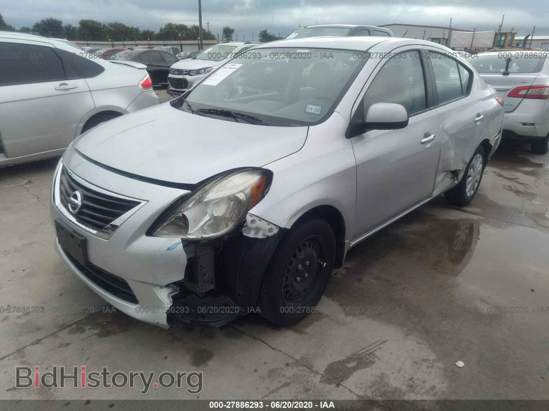 2012 NISSAN VERSA - VIN: 3N1CN7AP0CL879965 - Фото 2