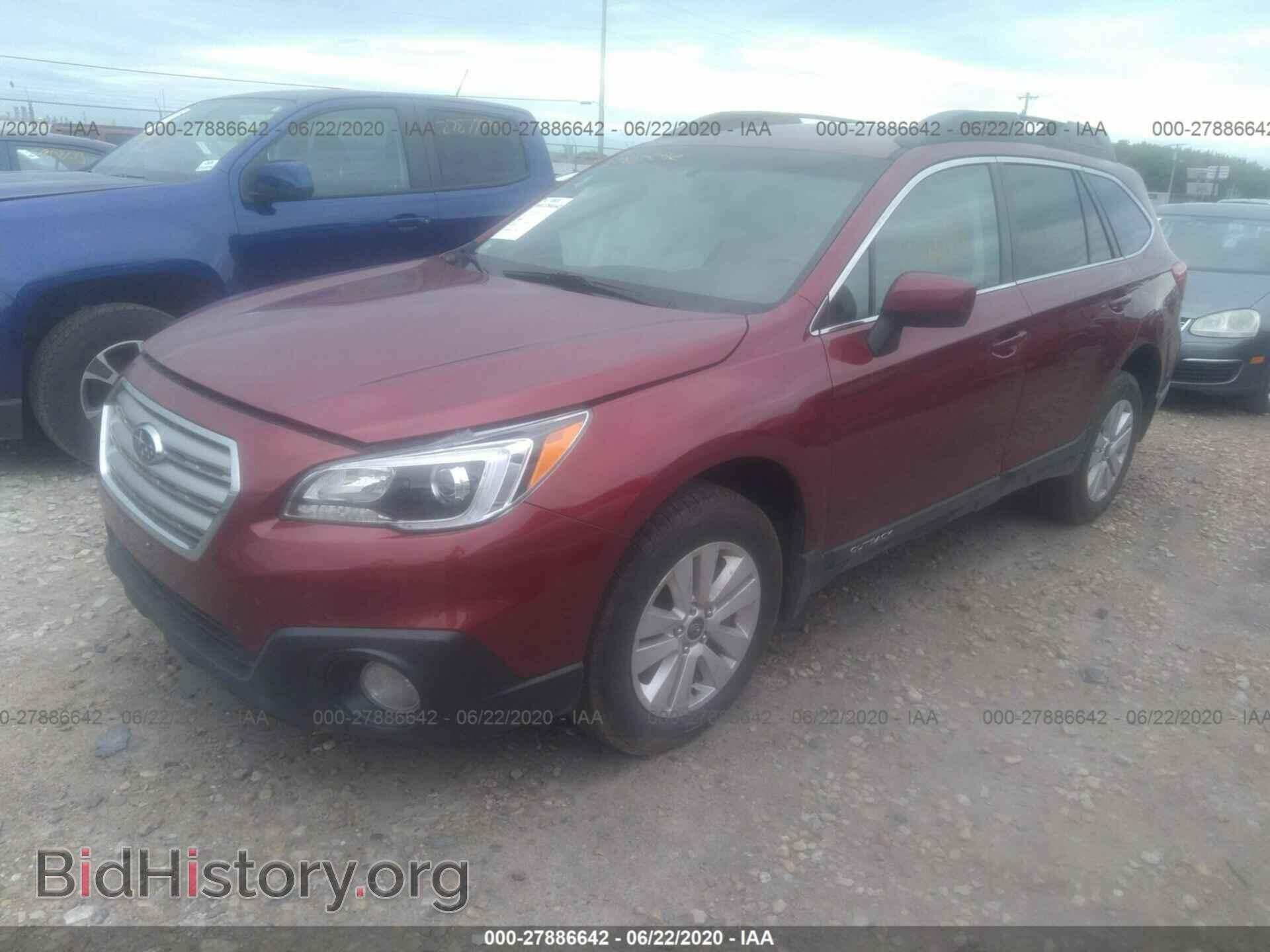 2016 SUBARU OUTBACK - VIN: 4S4BSBCC9G3308485 - Фото 2