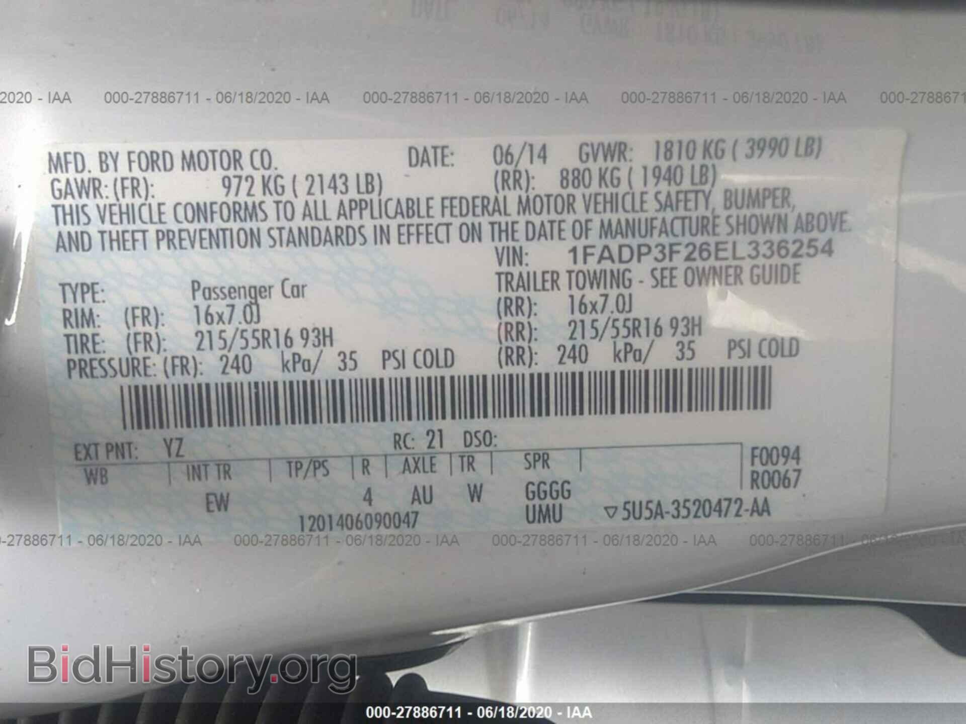 2014 FORD FOCUS - VIN: 1FADP3F26EL336254 - Photo 9