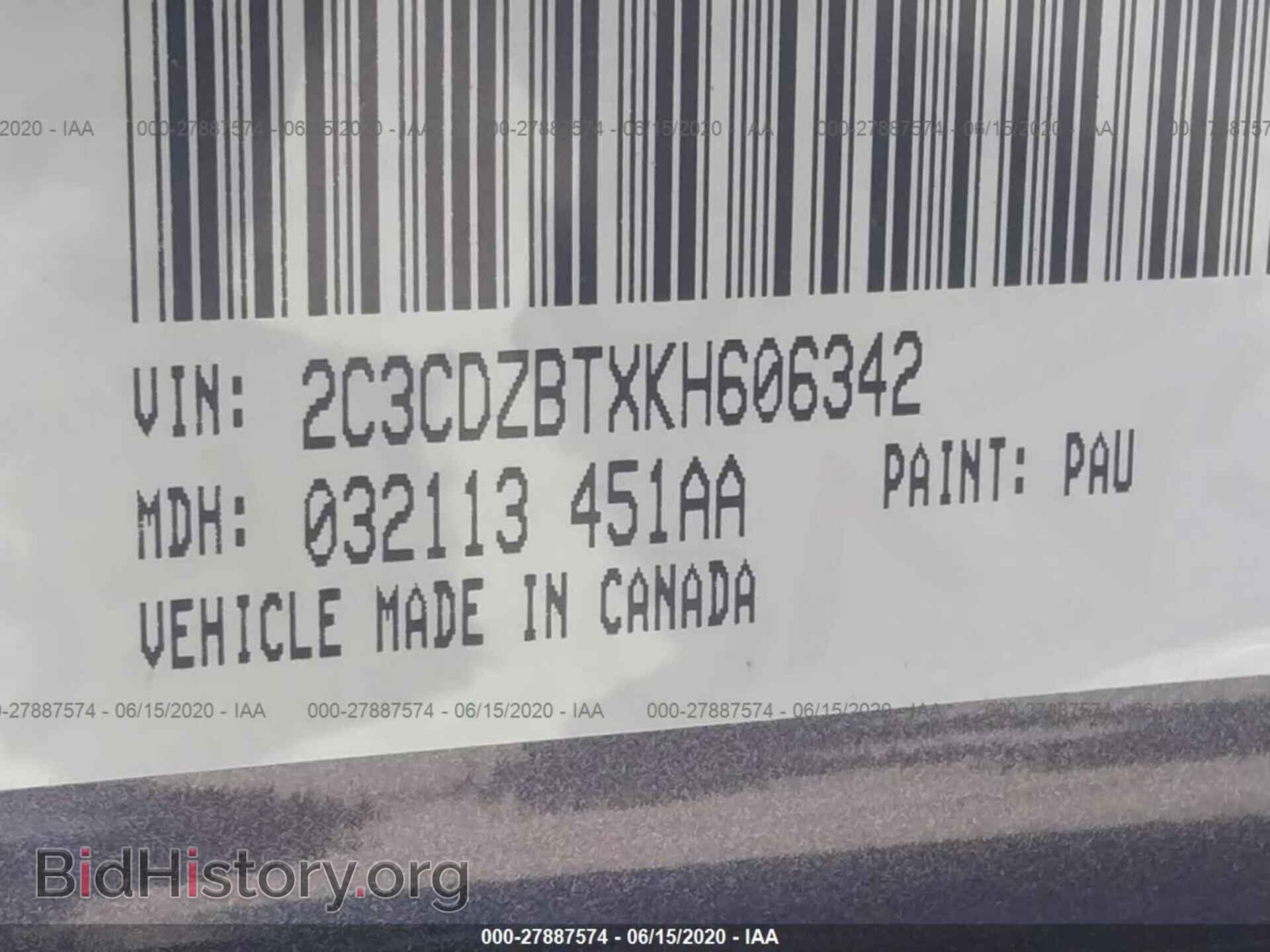 2019 DODGE CHALLENGER - VIN: 2C3CDZBTXKH606342 - Фото 9