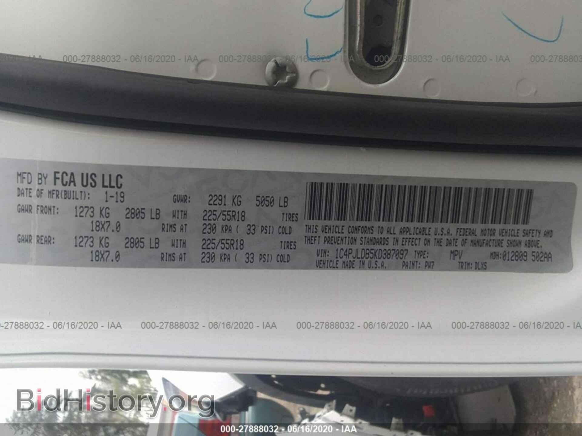 2019 JEEP CHEROKEE - VIN: 1C4PJLDB5KD387097 - Photo 9
