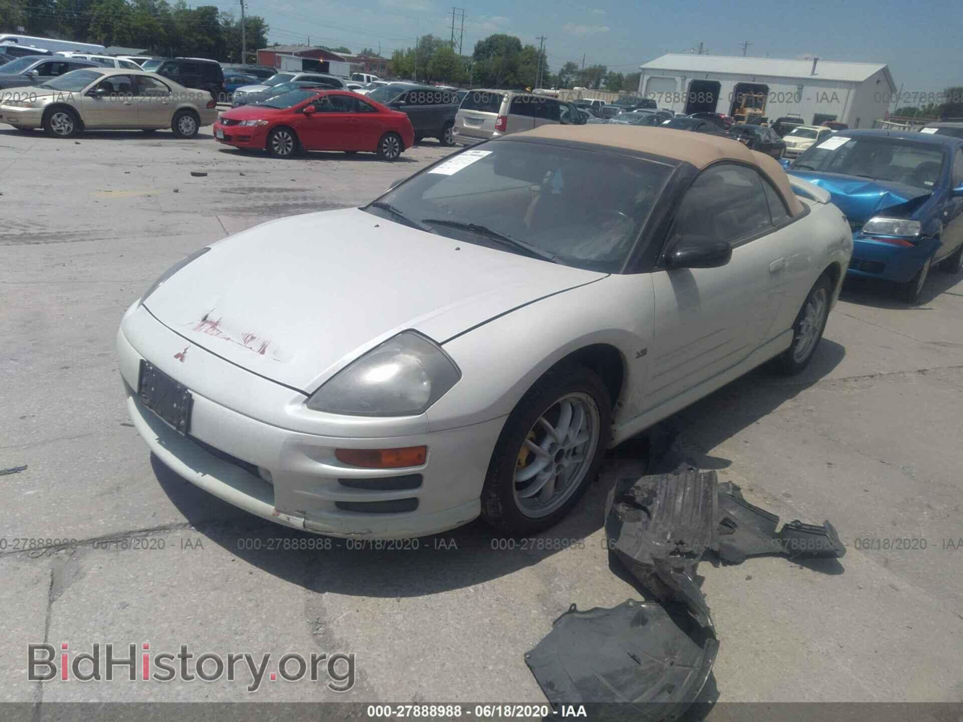 2001 MITSUBISHI ECLIPSE - VIN: 4A3AE85H81E199321 - Photo 2