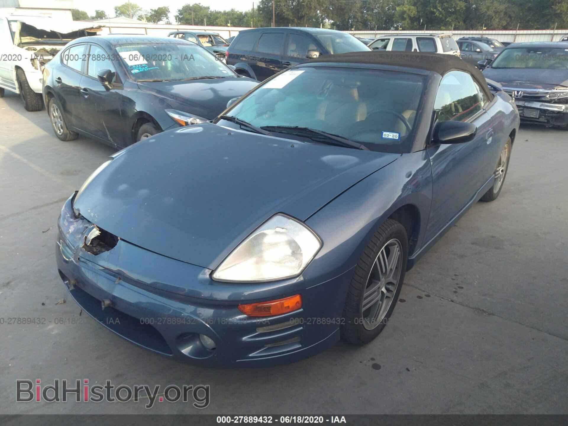 2003 MITSUBISHI ECLIPSE - VIN: 4A3AE75H23E013768 - Фото 2
